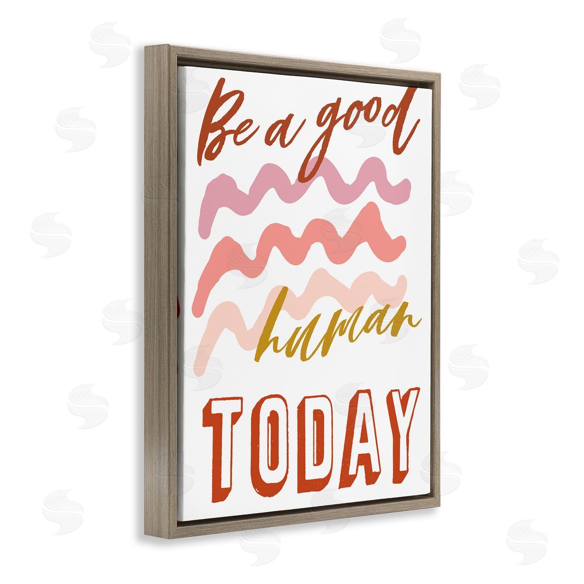 Elizabeth Medley Be A Good Human Phrase Pink Wave Pattern