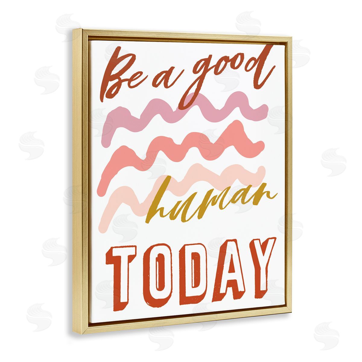 Elizabeth Medley Be A Good Human Phrase Pink Wave Pattern