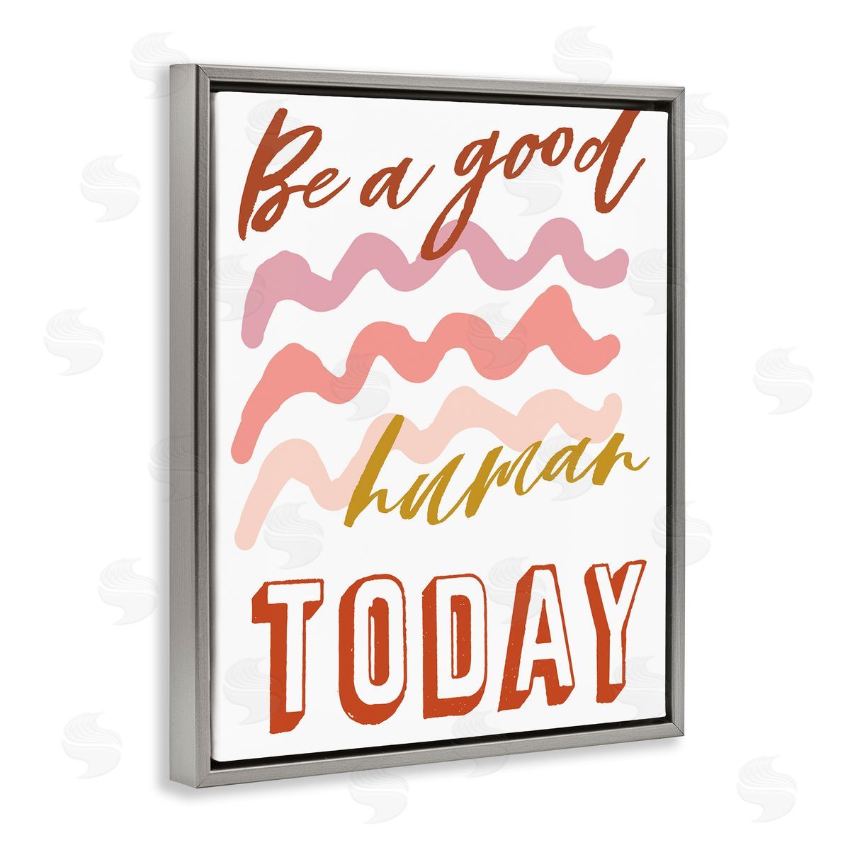 Elizabeth Medley Be A Good Human Phrase Pink Wave Pattern