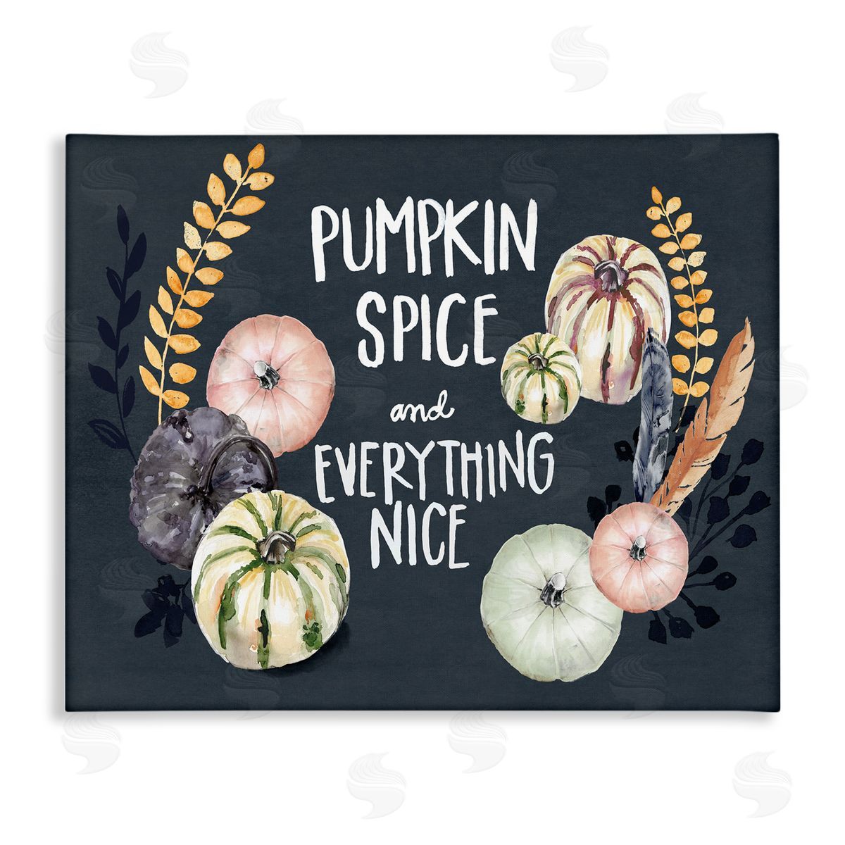 Jennifer Paxton Parker Pumpkin Spice Everything Nice Phrase Autumn Harvest Feathers