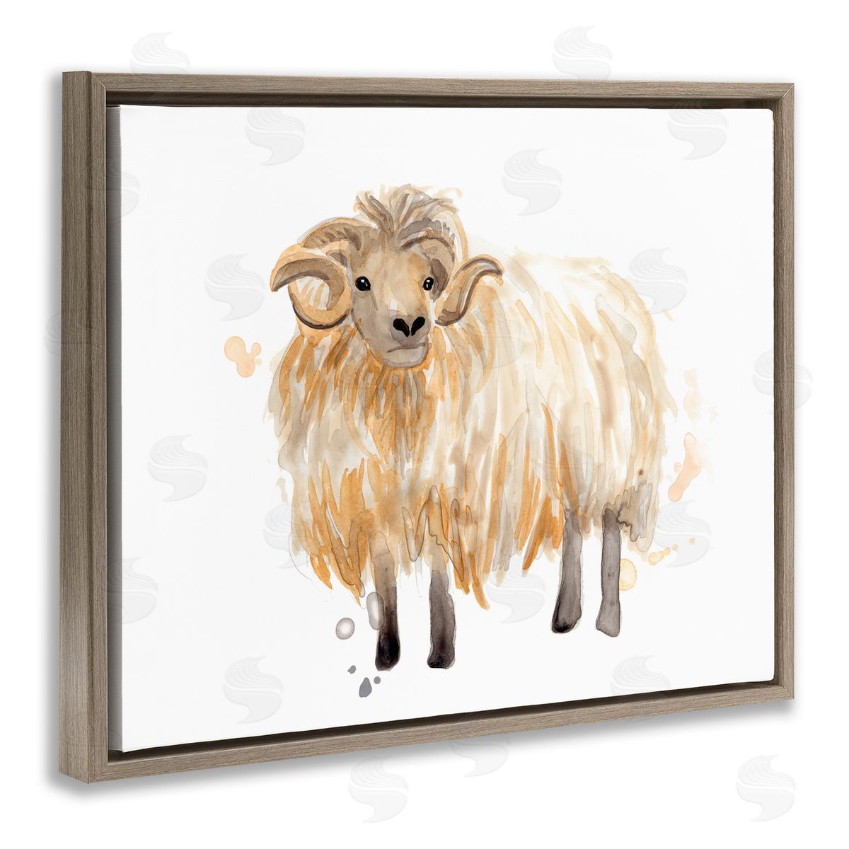 June Erica Vess Stoic Highland Mountain Goat Curved Horn Ram