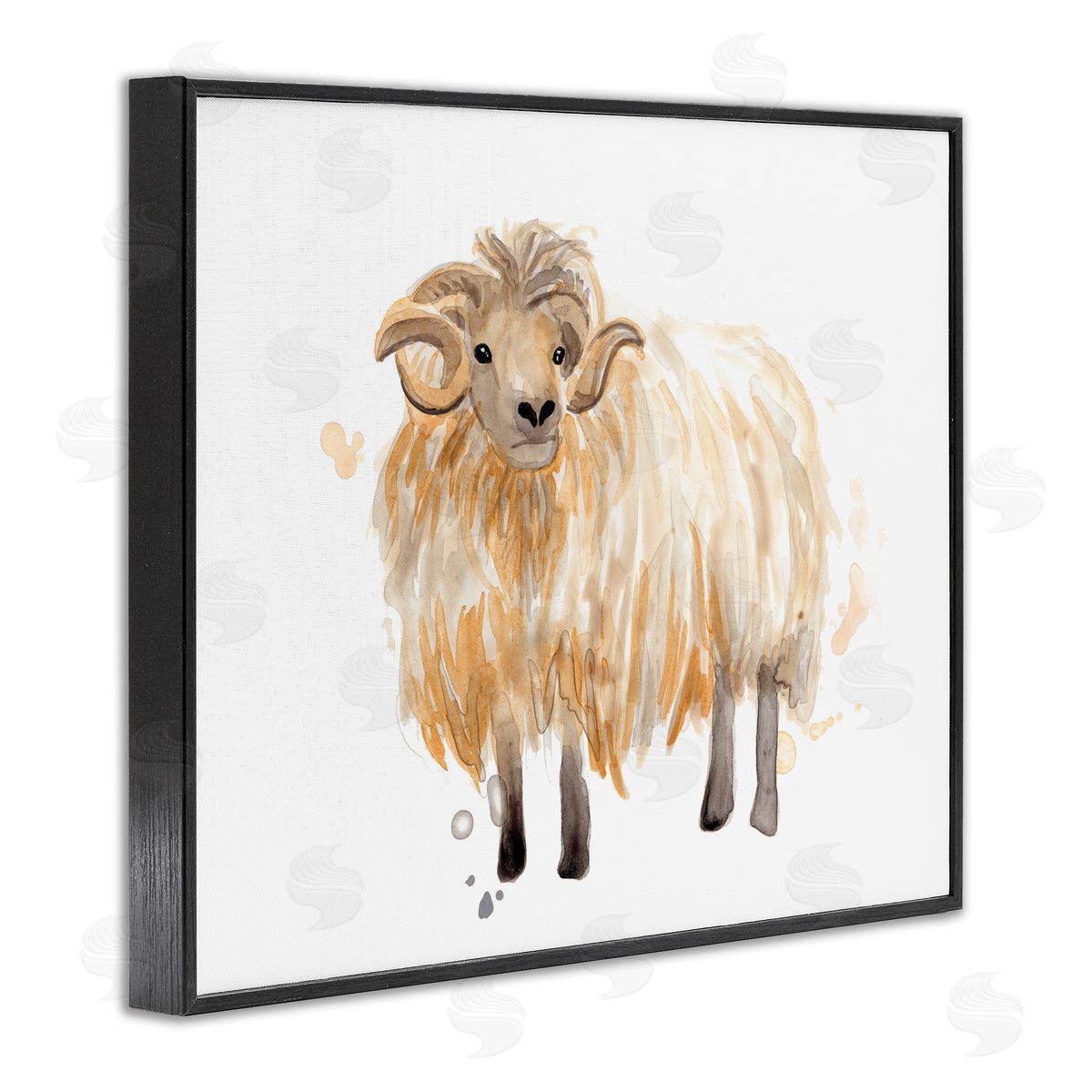 June Erica Vess Stoic Highland Mountain Goat Curved Horn Ram