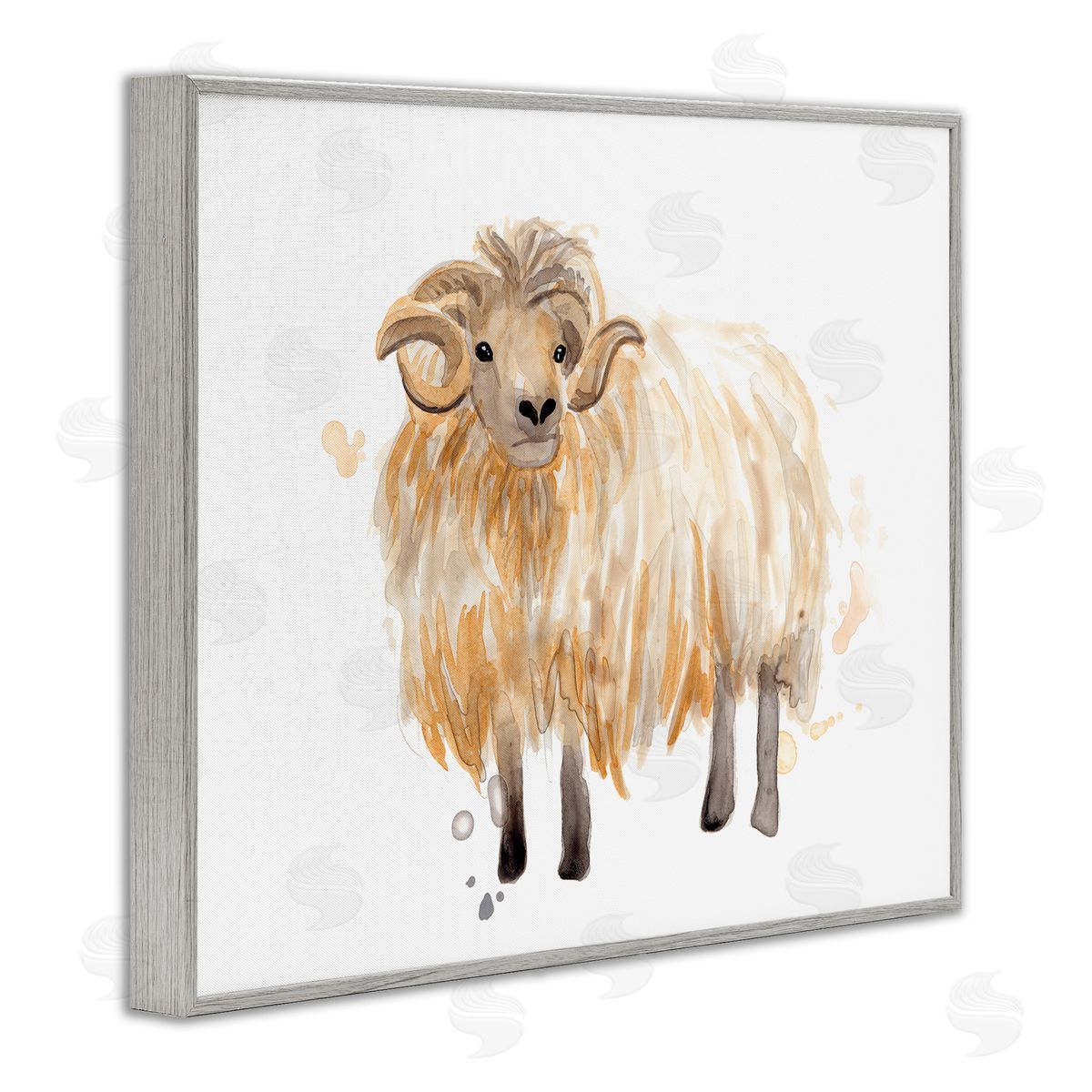 June Erica Vess Stoic Highland Mountain Goat Curved Horn Ram