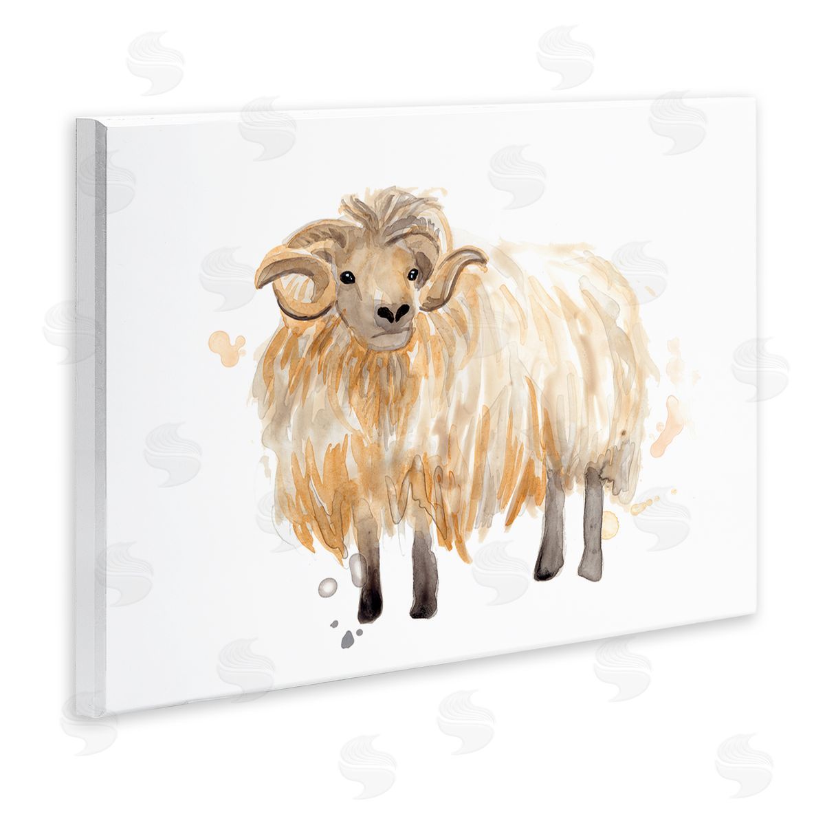 June Erica Vess Stoic Highland Mountain Goat Curved Horn Ram