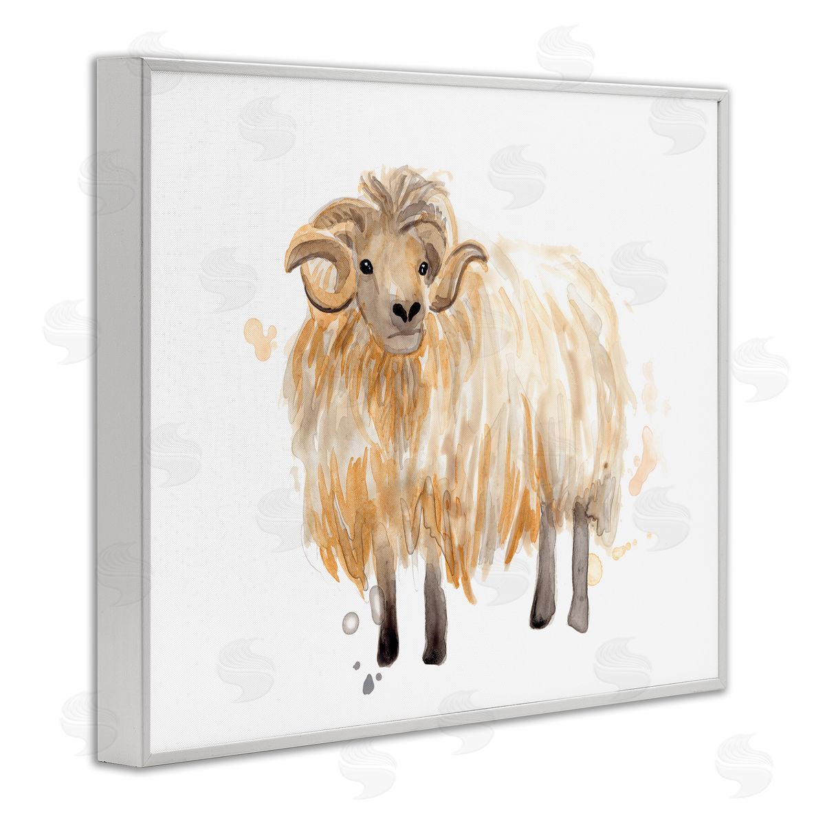 June Erica Vess Stoic Highland Mountain Goat Curved Horn Ram