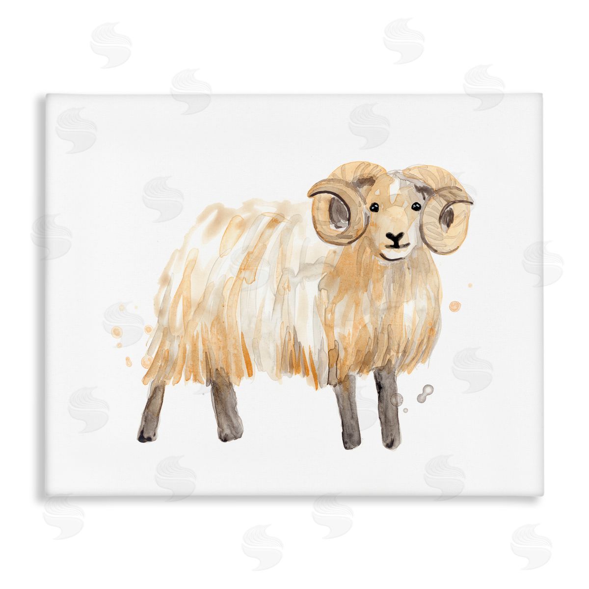 June Erica Vess Adorable Highland Ram Farmside Shaggy Fur Goat