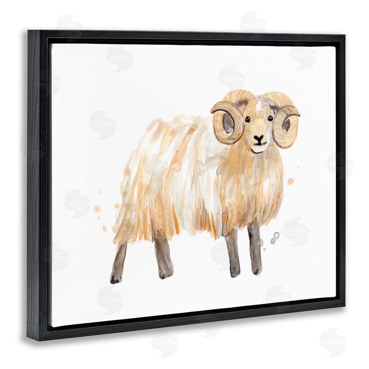 June Erica Vess Adorable Highland Ram Farmside Shaggy Fur Goat