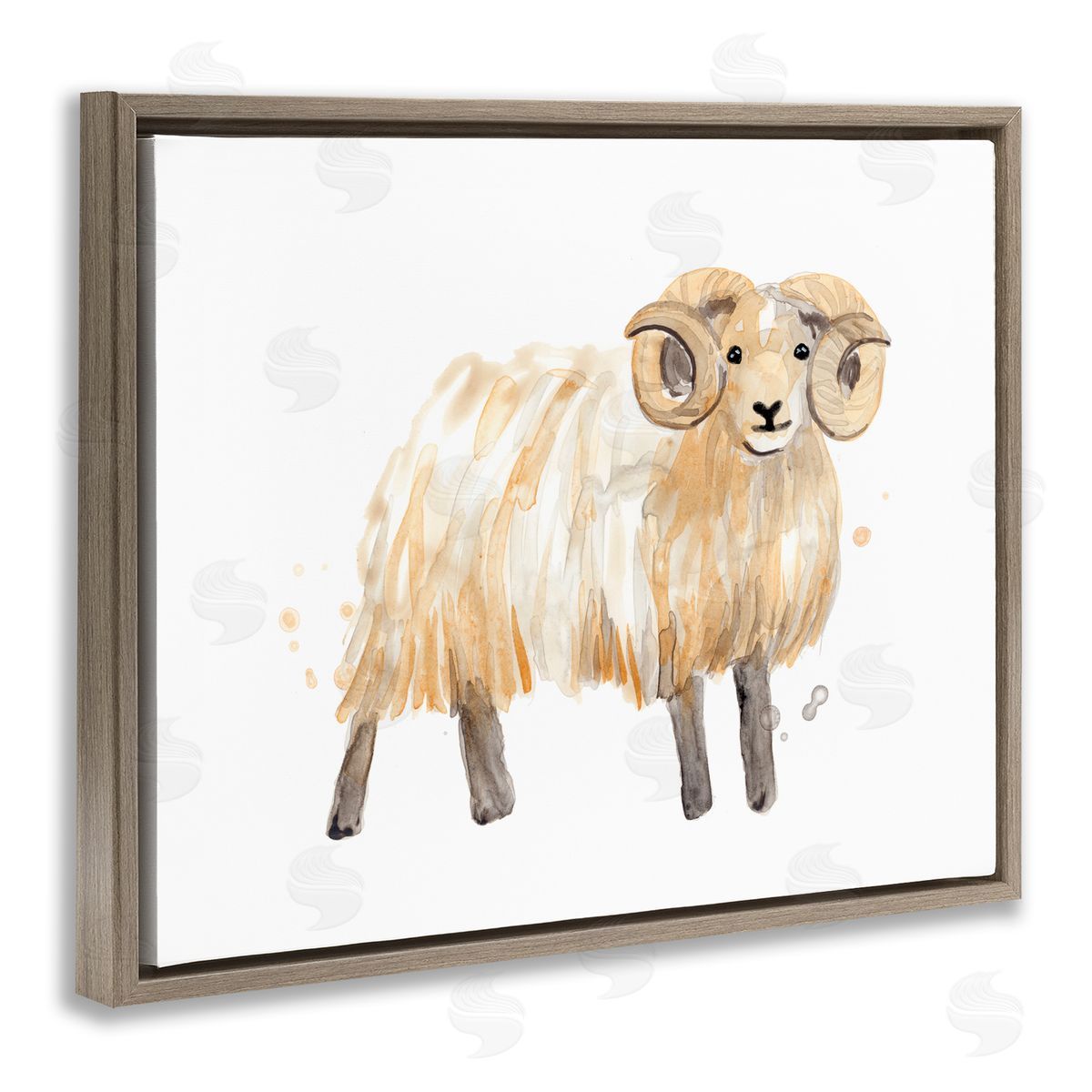 June Erica Vess Adorable Highland Ram Farmside Shaggy Fur Goat