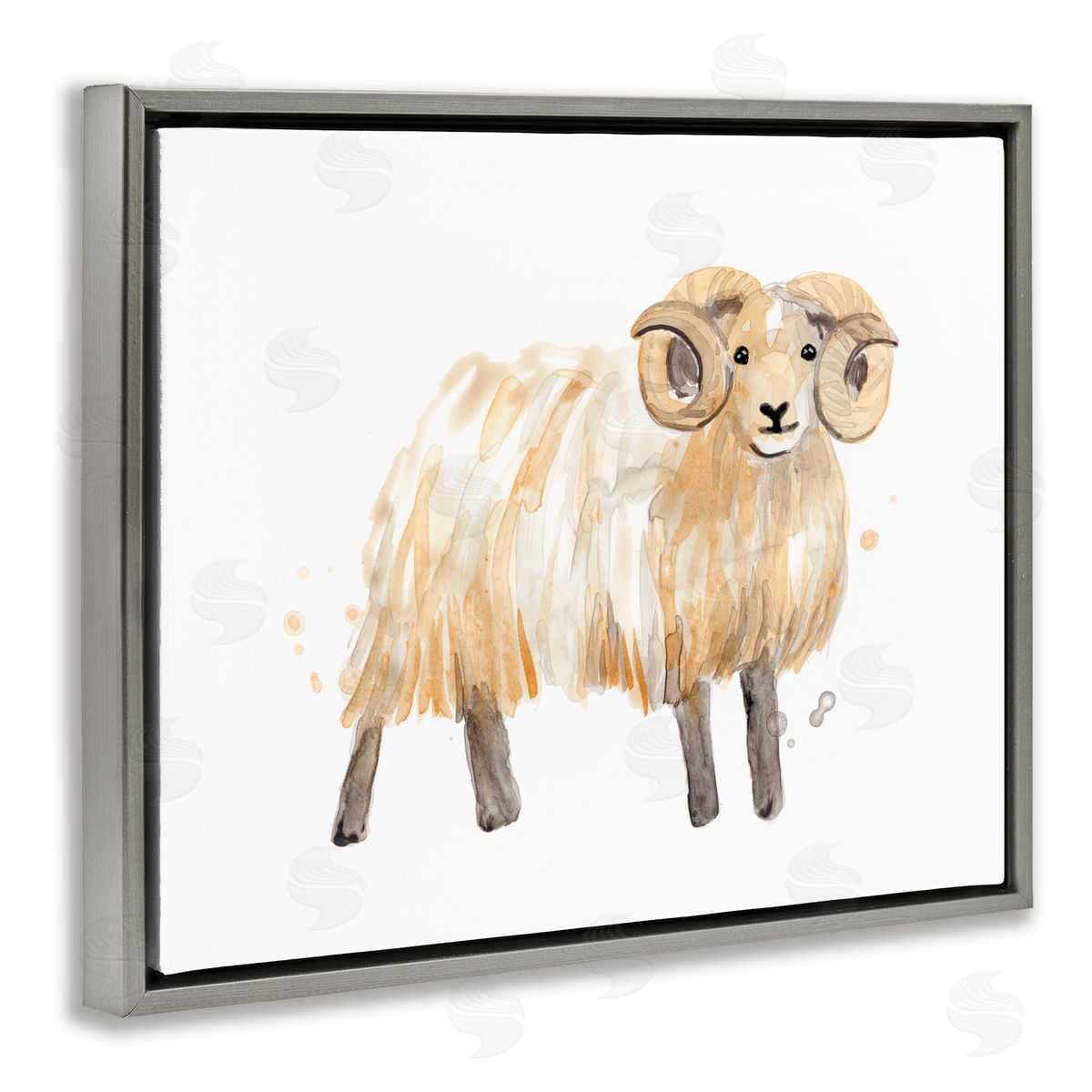 June Erica Vess Adorable Highland Ram Farmside Shaggy Fur Goat
