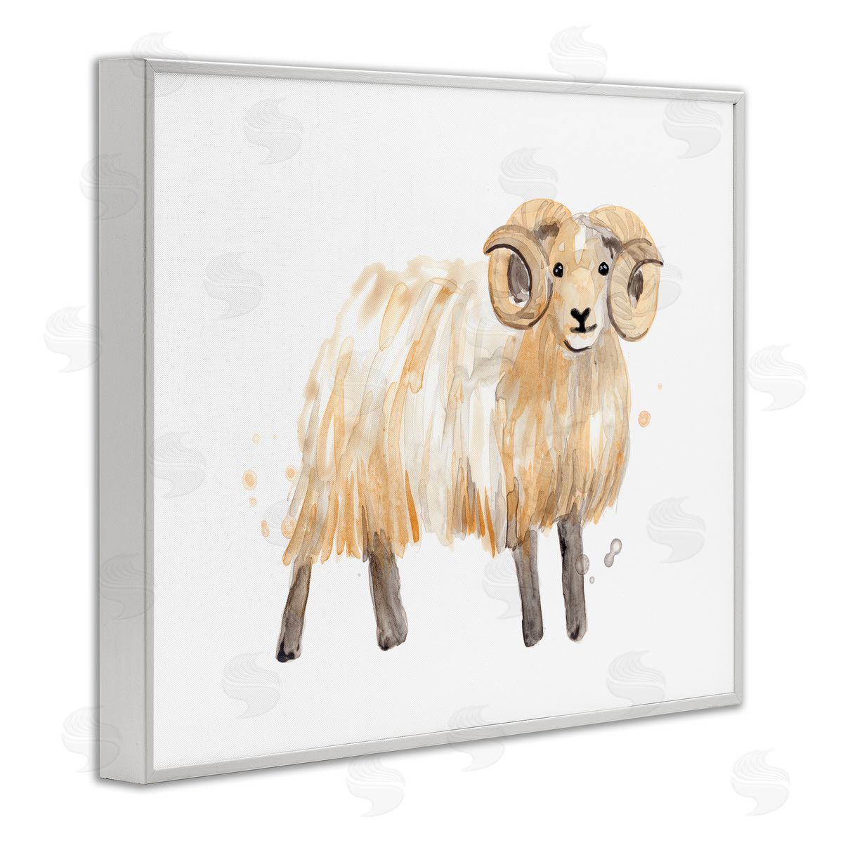 June Erica Vess Adorable Highland Ram Farmside Shaggy Fur Goat