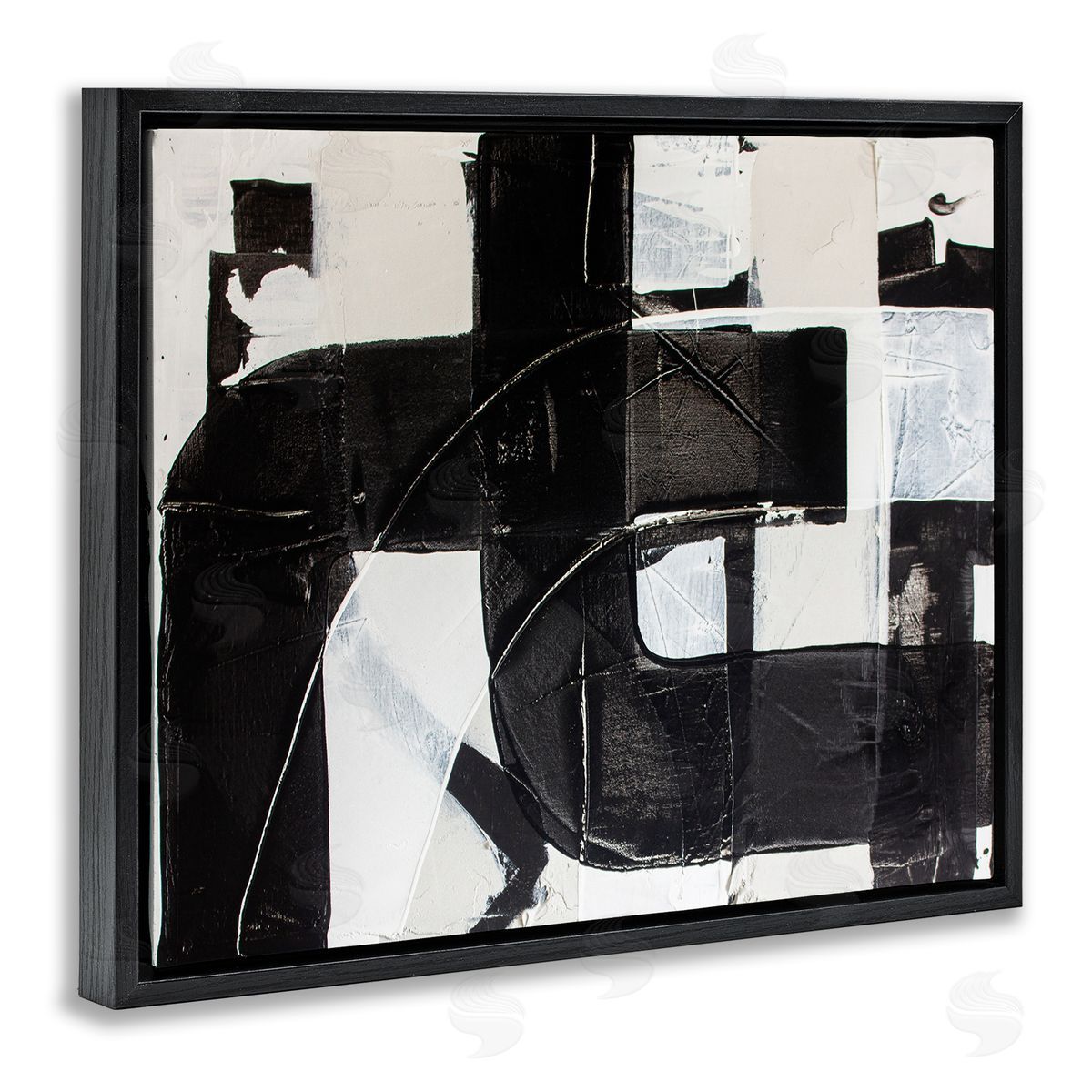 Kent Youngstrom Geometric Black White Abstract Industrial Shapes