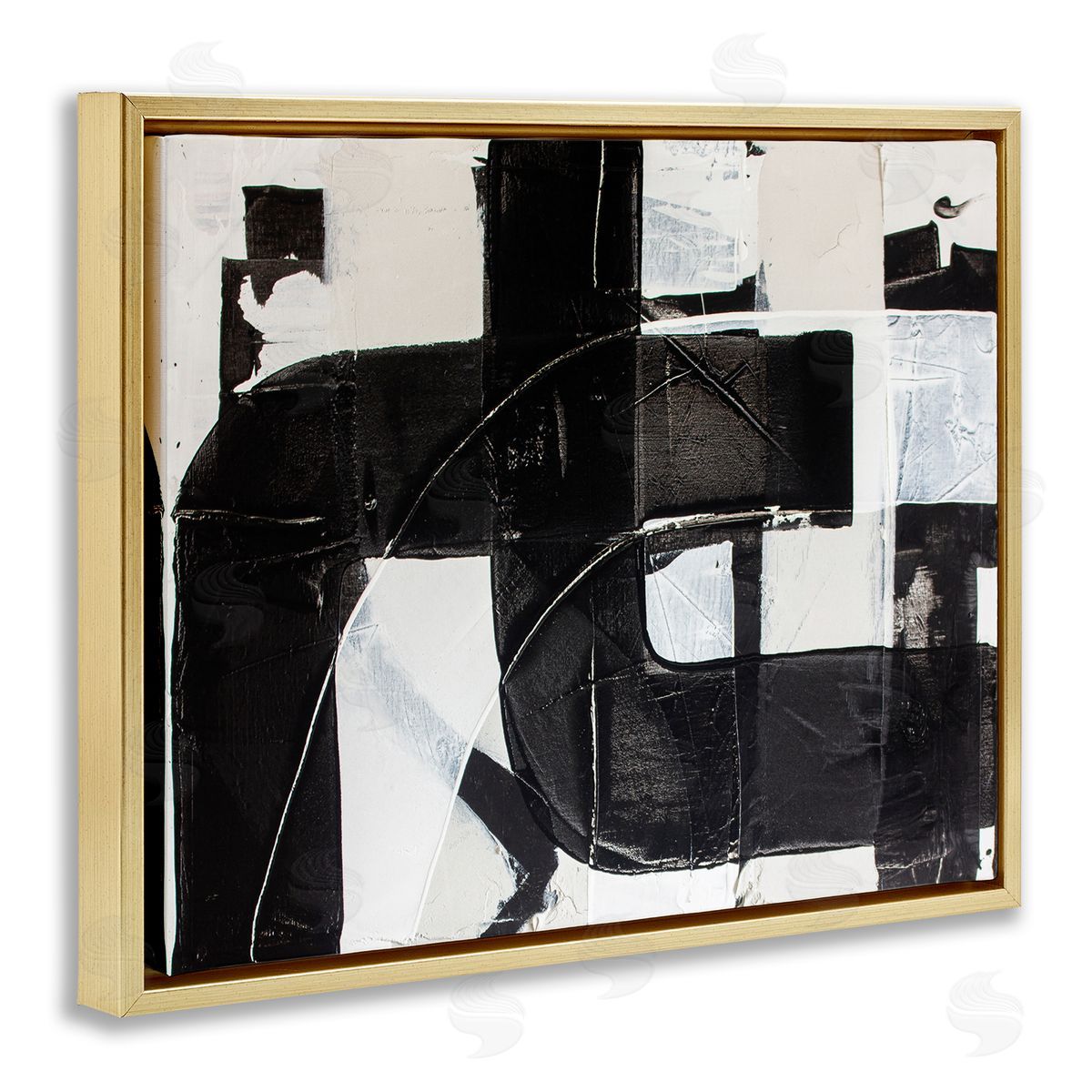 Kent Youngstrom Geometric Black White Abstract Industrial Shapes