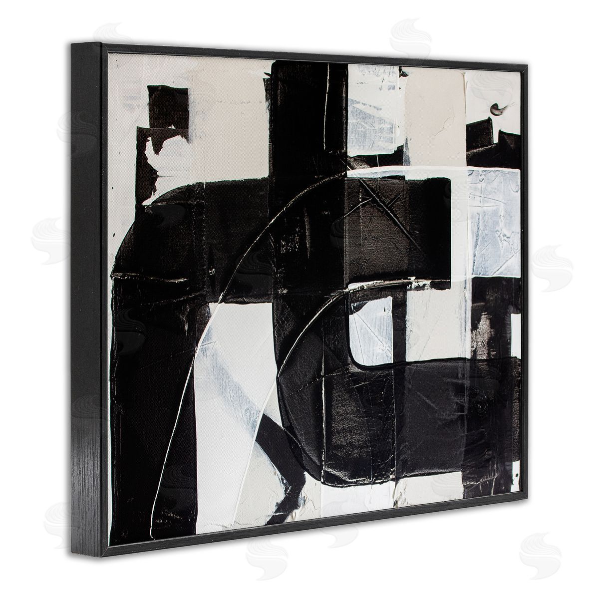 Kent Youngstrom Geometric Black White Abstract Industrial Shapes