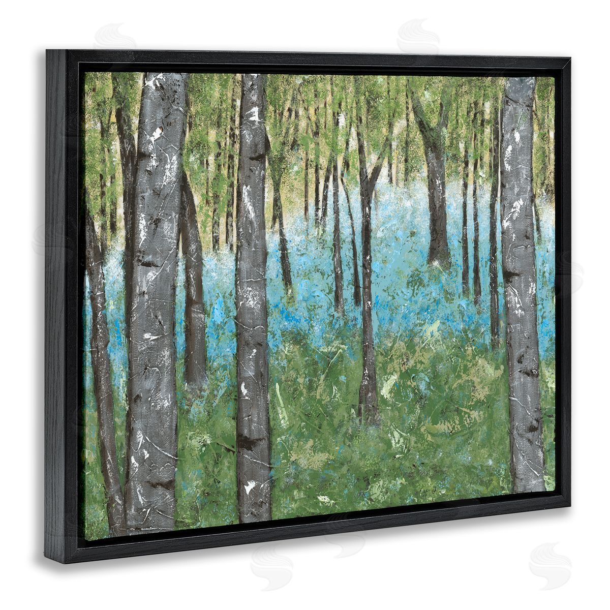 Jade Reynolds Mystic Tree Forest Blue Hazy Waters Charming Rustic