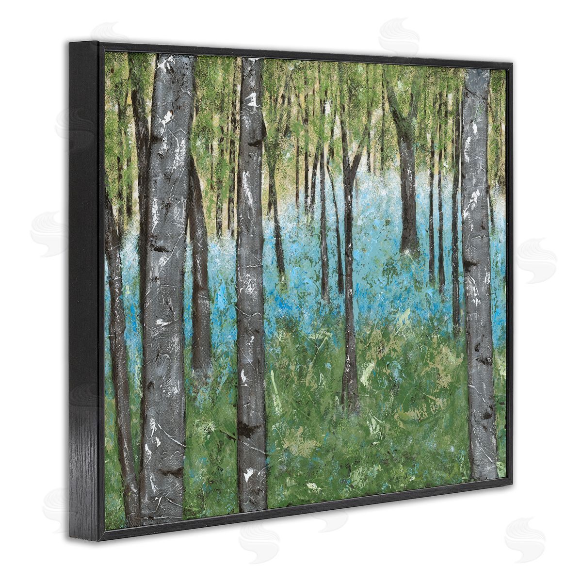 Jade Reynolds Mystic Tree Forest Blue Hazy Waters Charming Rustic