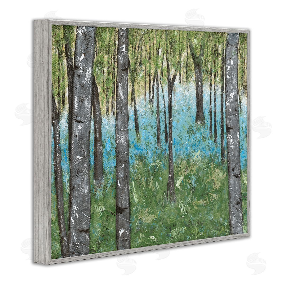 Jade Reynolds Mystic Tree Forest Blue Hazy Waters Charming Rustic