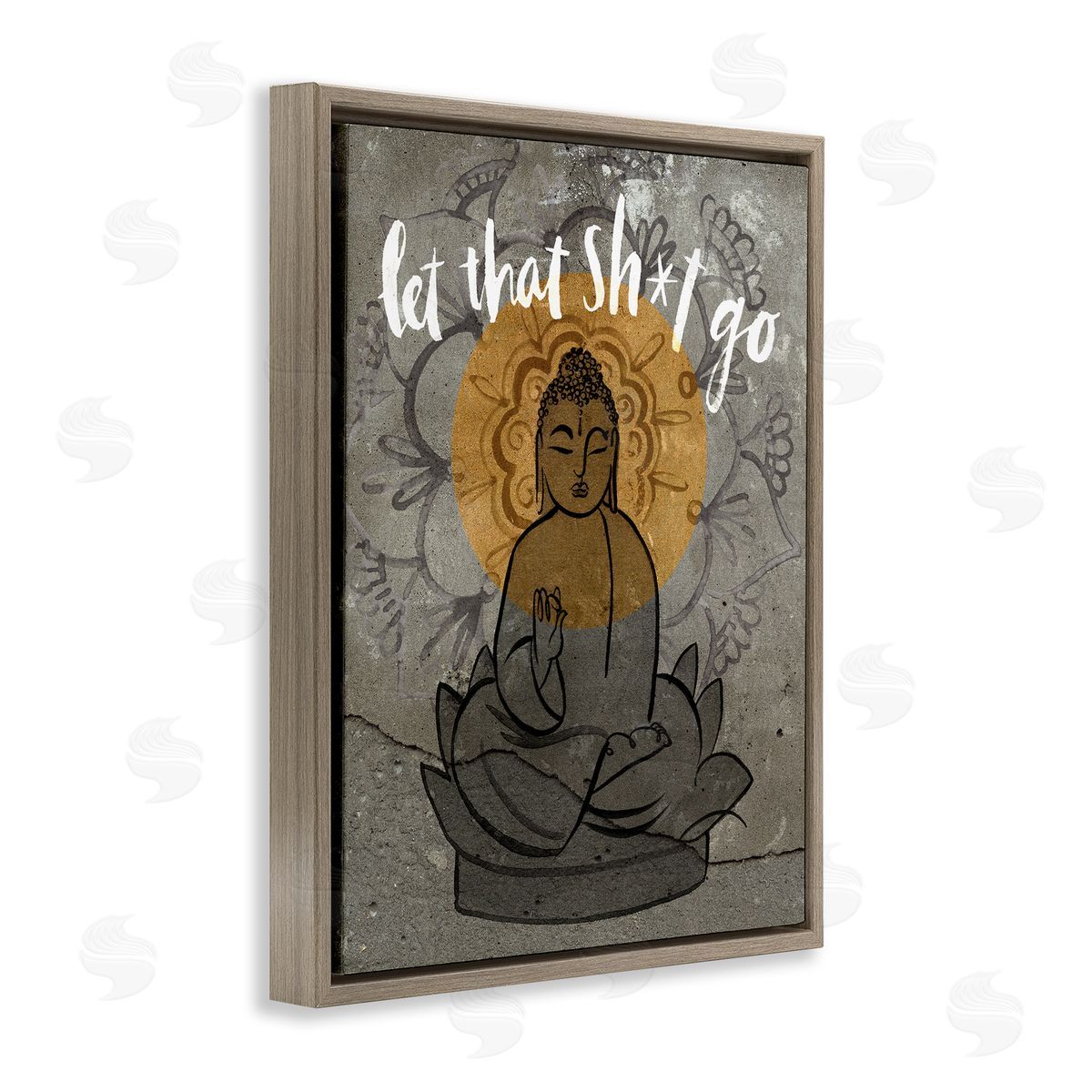 Jennifer Paxton Parker Let That Go Relaxation Phrase Floral Pattern Buddha