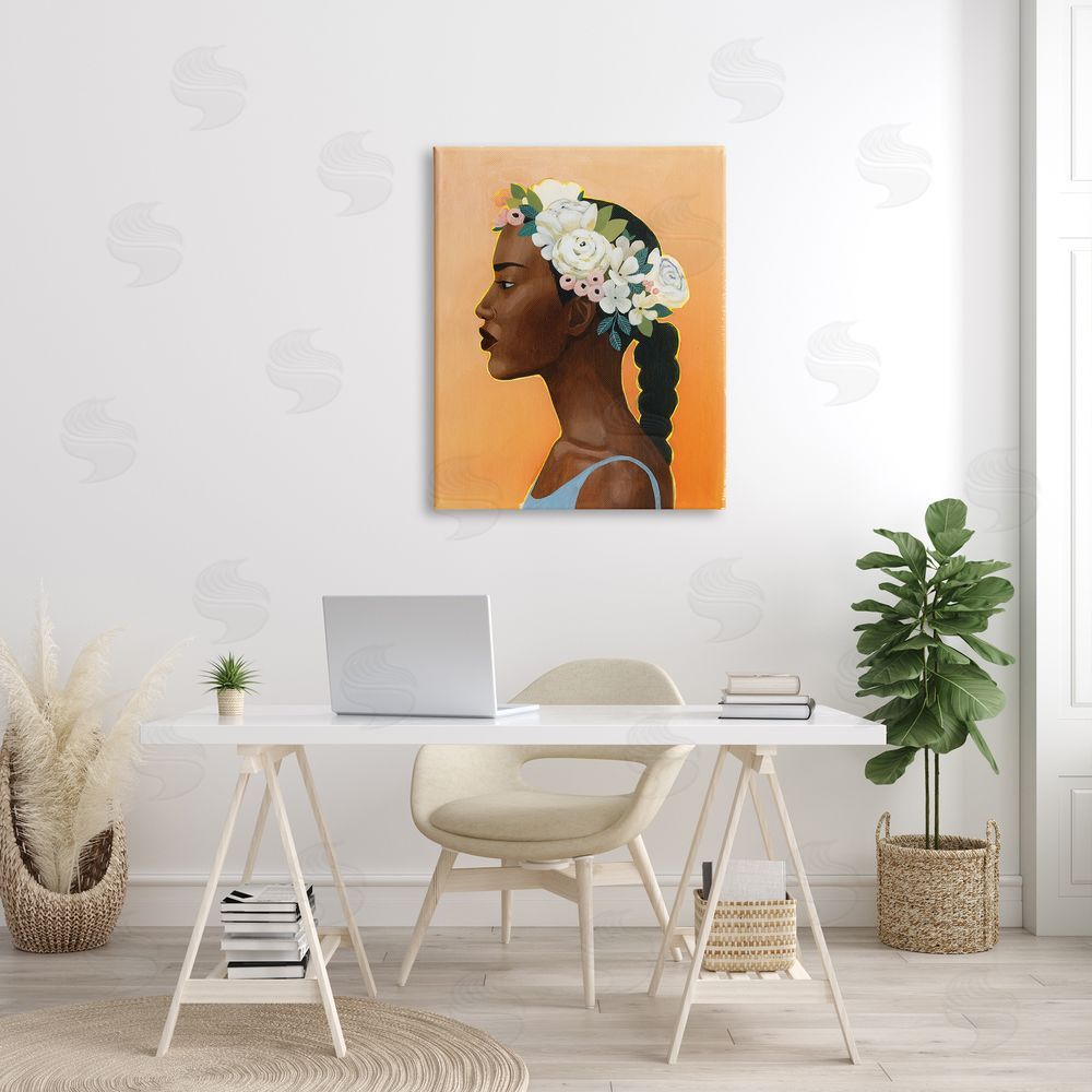 Grace Popp Woman Wearing Rose Floral Crown Strong Portrait