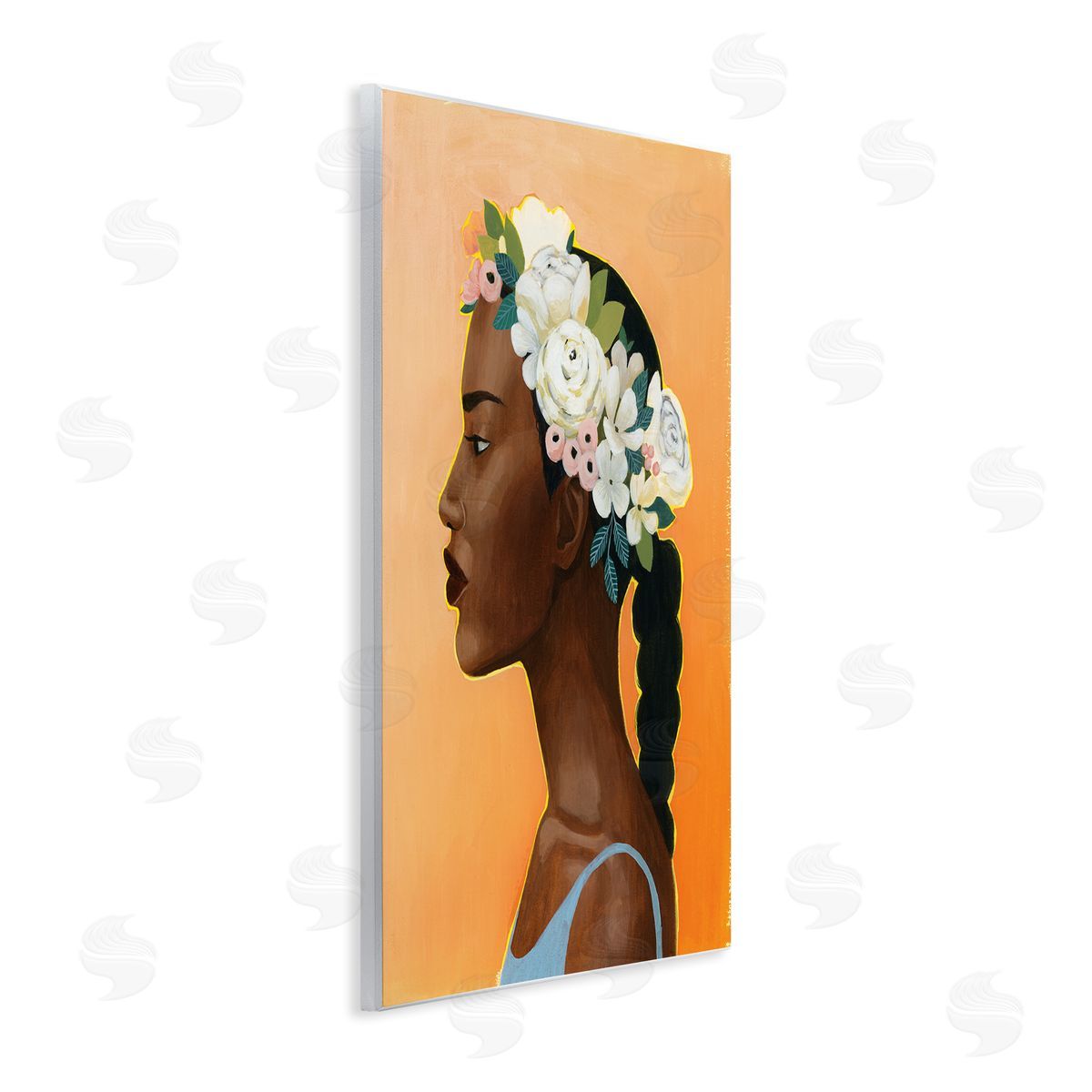 Grace Popp Woman Wearing Rose Floral Crown Strong Portrait