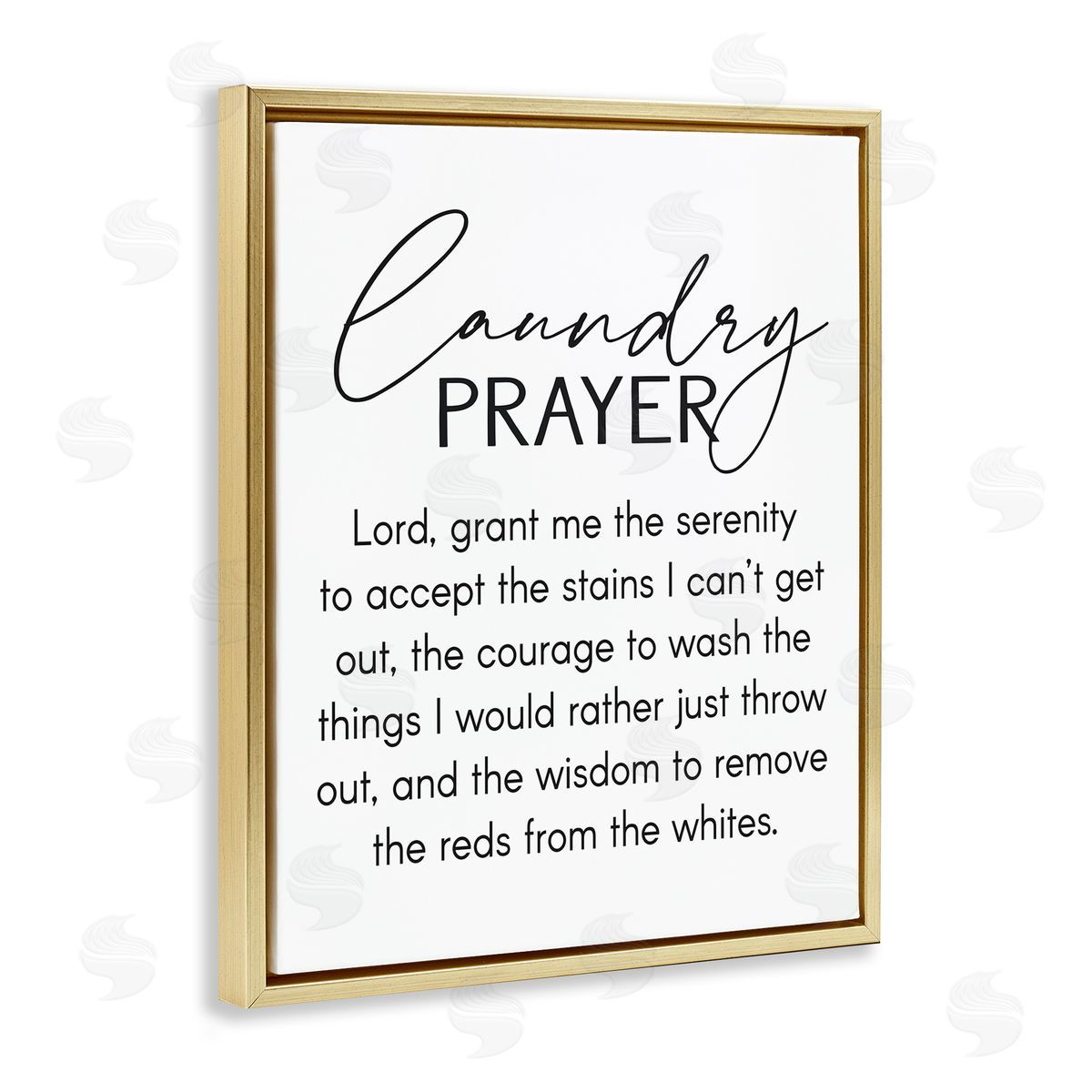 Lettered and Lined Laundry Prayer Faith Based Sentiment Home Cleaning Parody
