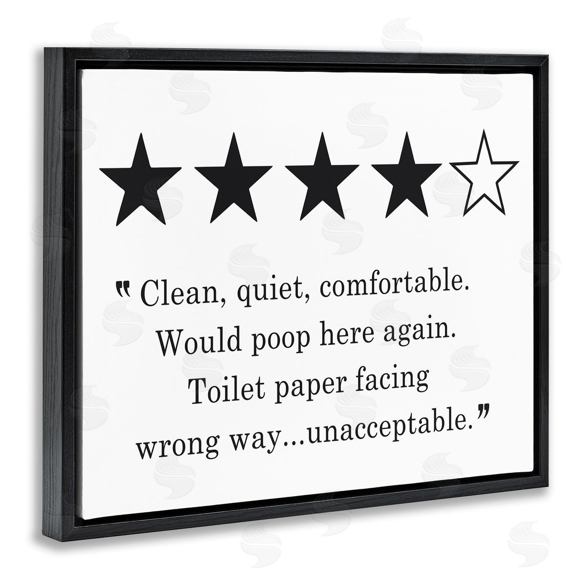 Lettered and Lined Four Star Bathroom Review Funny Toilet Paper Humor