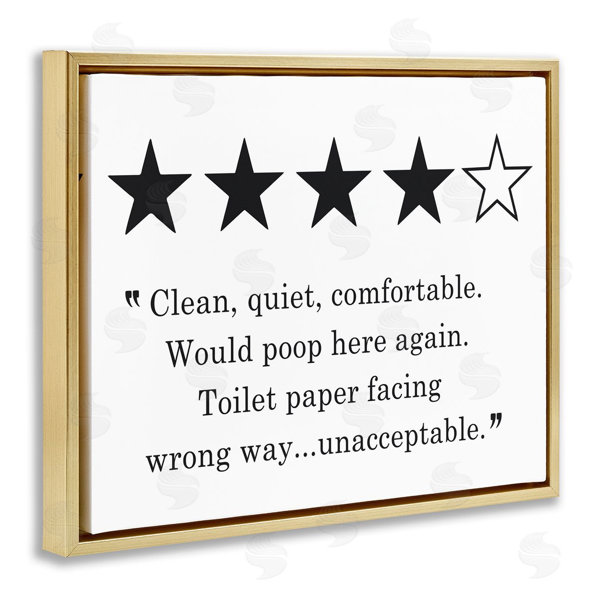 Lettered and Lined Four Star Bathroom Review Funny Toilet Paper Humor