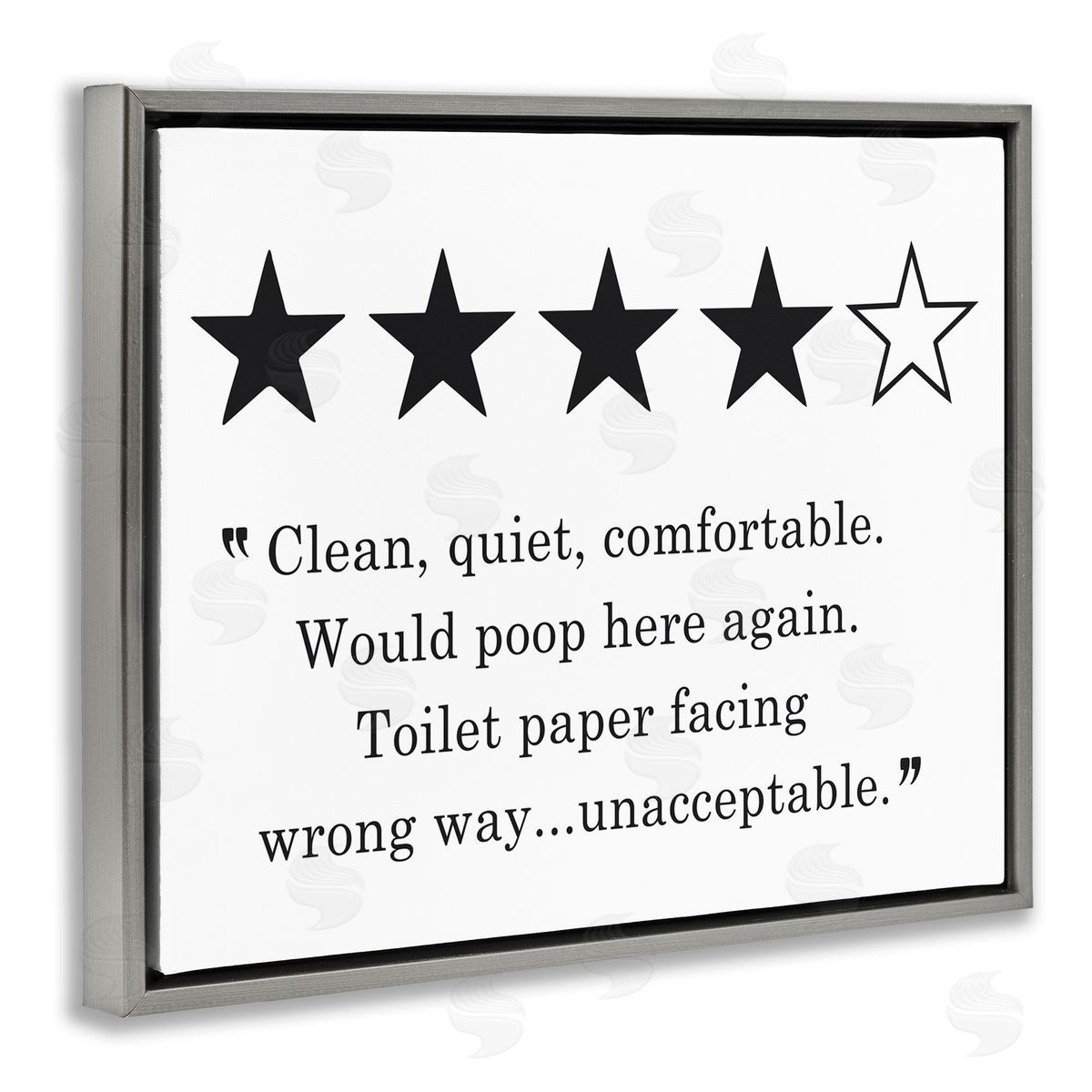 Lettered and Lined Four Star Bathroom Review Funny Toilet Paper Humor