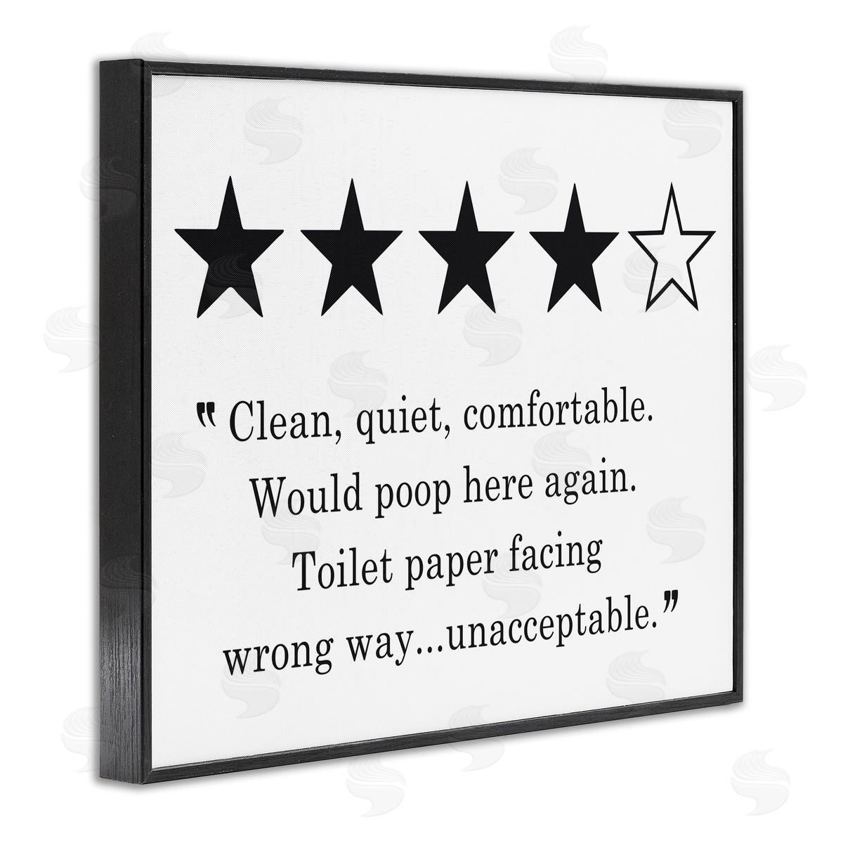Lettered and Lined Four Star Bathroom Review Funny Toilet Paper Humor