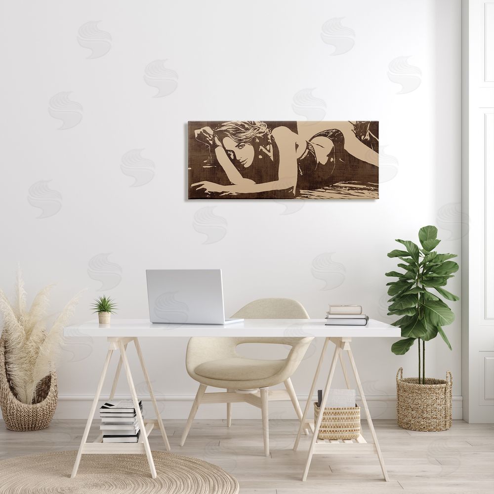 Andrew Cooper Alluring Female Resting Seductive Face Sepia Tone