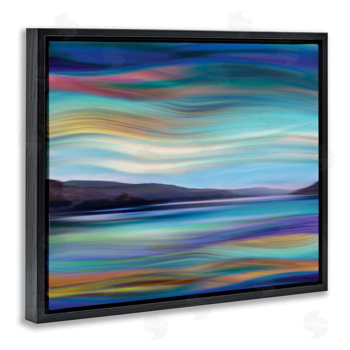 Annie Campbell Mountain Lake Landscape Fluid Abstract Waves
