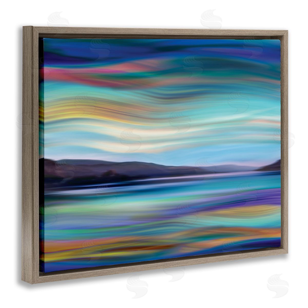 Annie Campbell Mountain Lake Landscape Fluid Abstract Waves