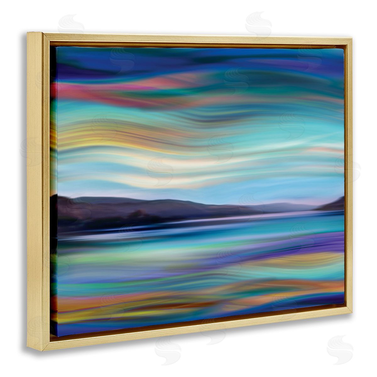 Annie Campbell Mountain Lake Landscape Fluid Abstract Waves
