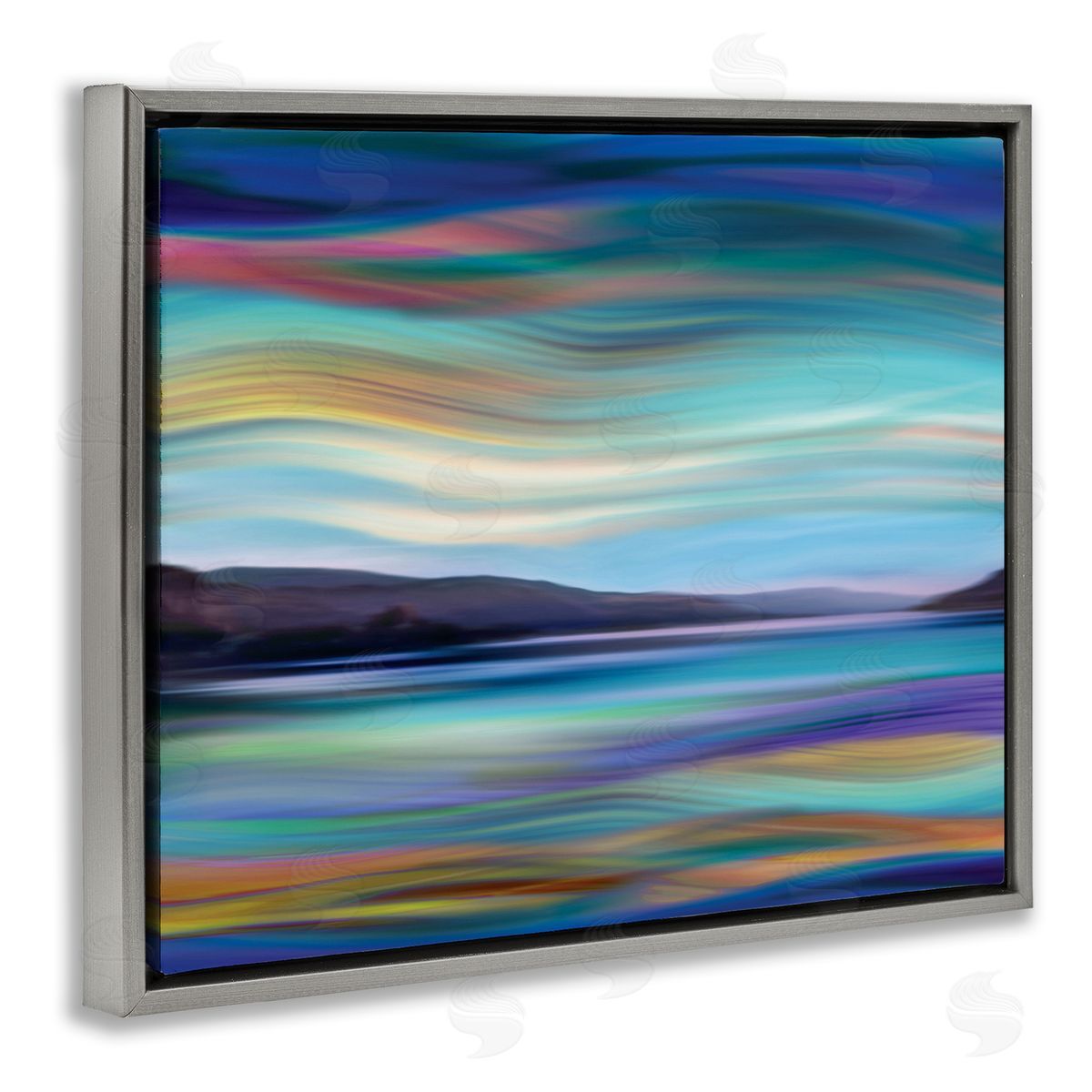 Annie Campbell Mountain Lake Landscape Fluid Abstract Waves