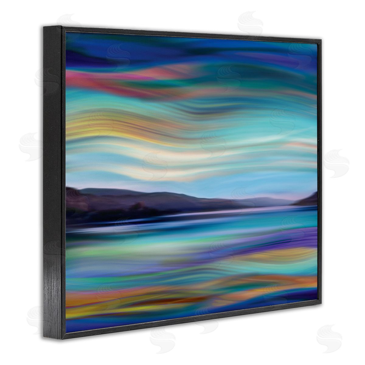 Annie Campbell Mountain Lake Landscape Fluid Abstract Waves