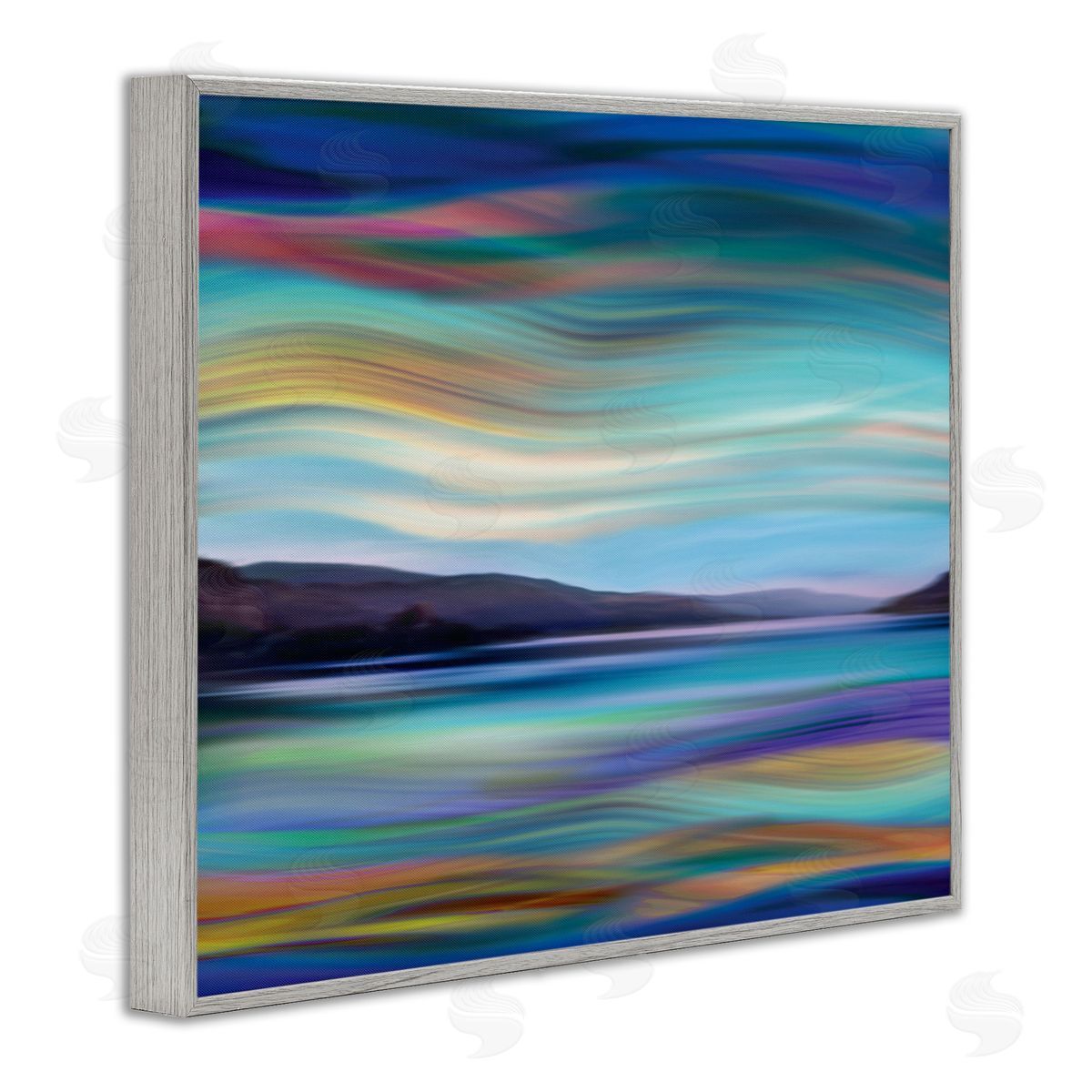 Annie Campbell Mountain Lake Landscape Fluid Abstract Waves