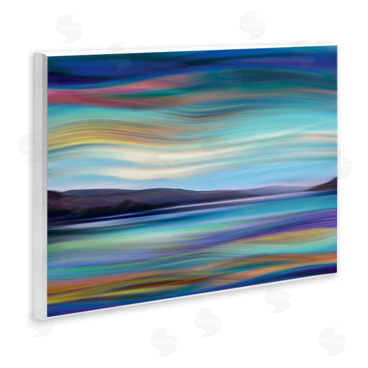 Annie Campbell Mountain Lake Landscape Fluid Abstract Waves