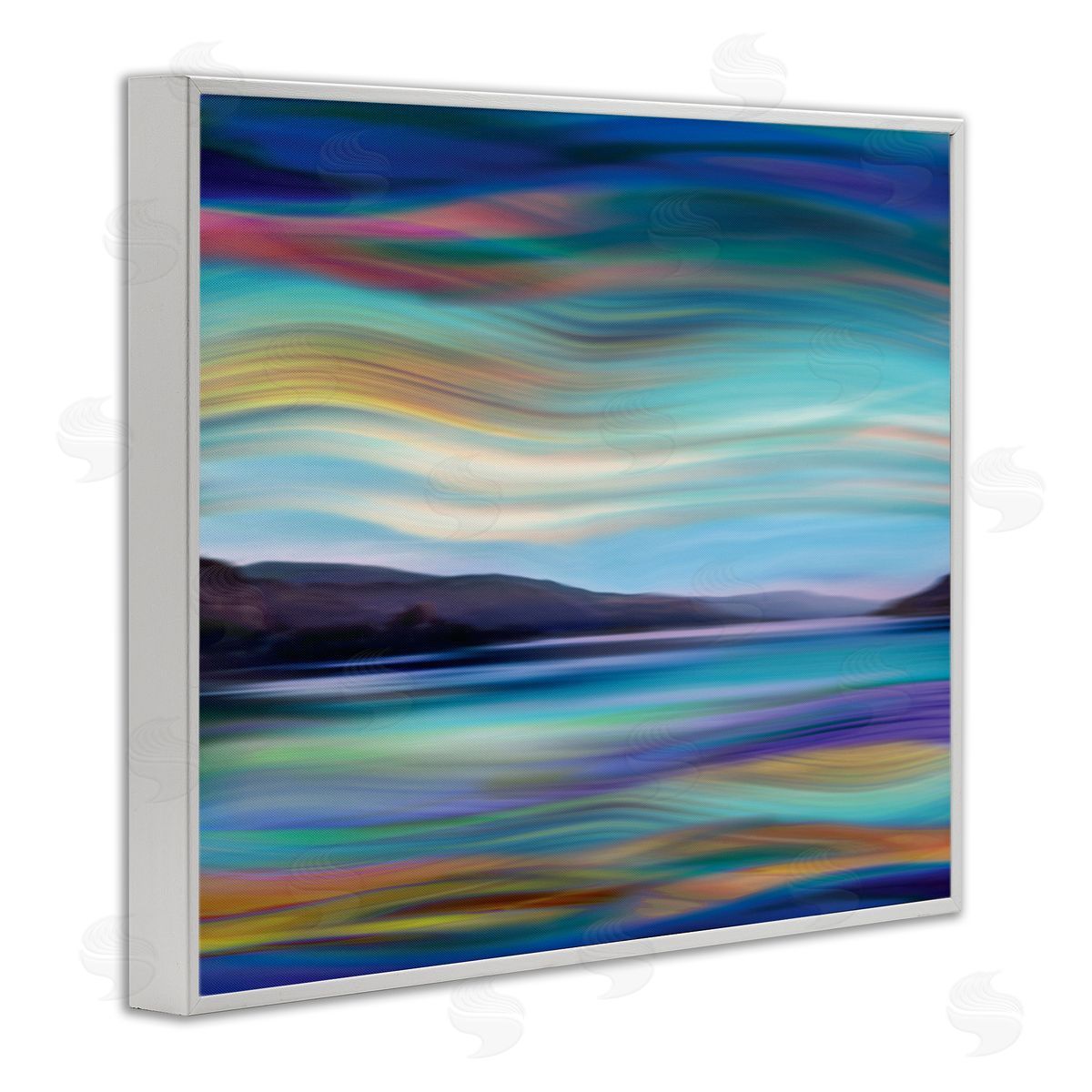 Annie Campbell Mountain Lake Landscape Fluid Abstract Waves
