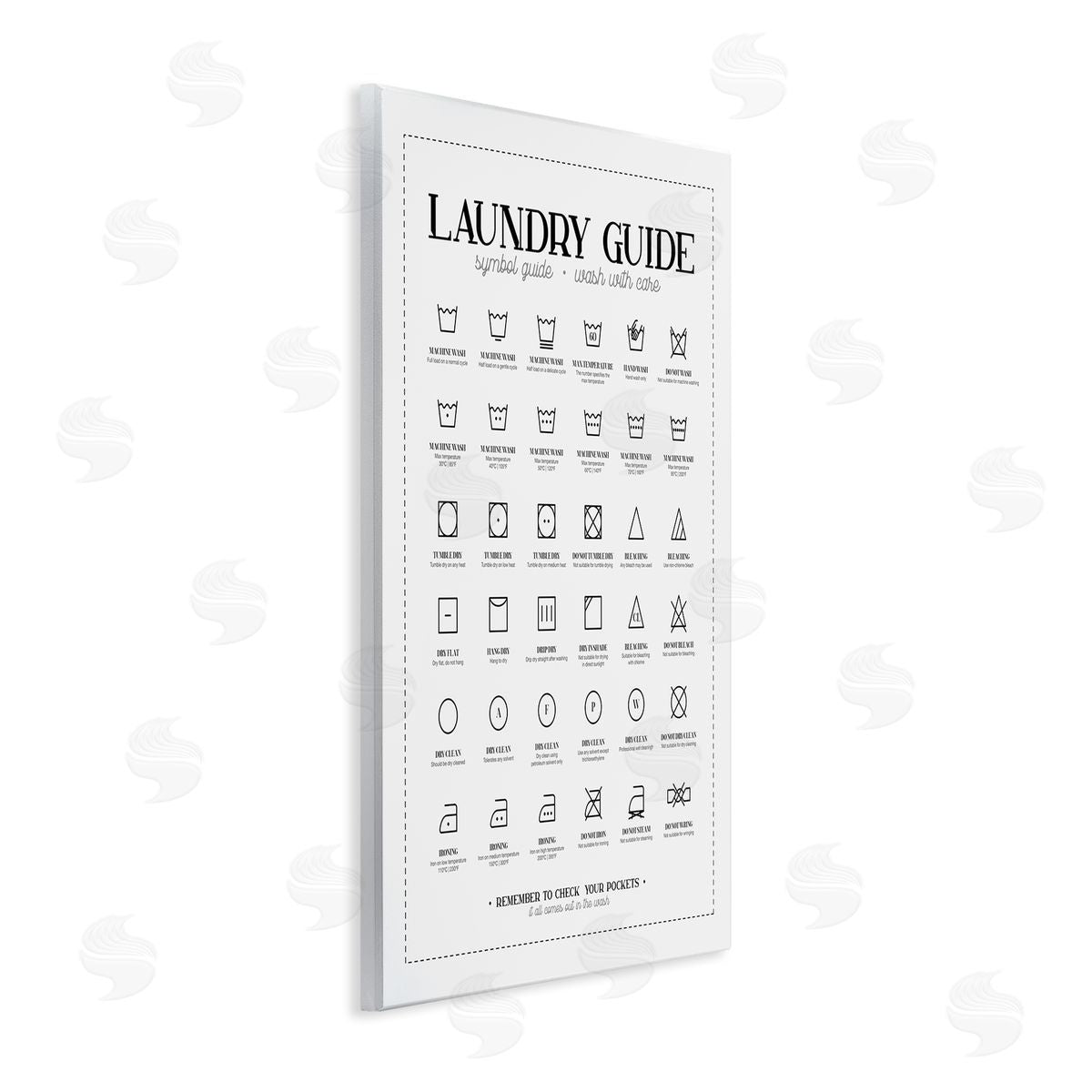 Andrea Jasid Grassi Laundry Room Minimal Symbols Guide Check Pockets
