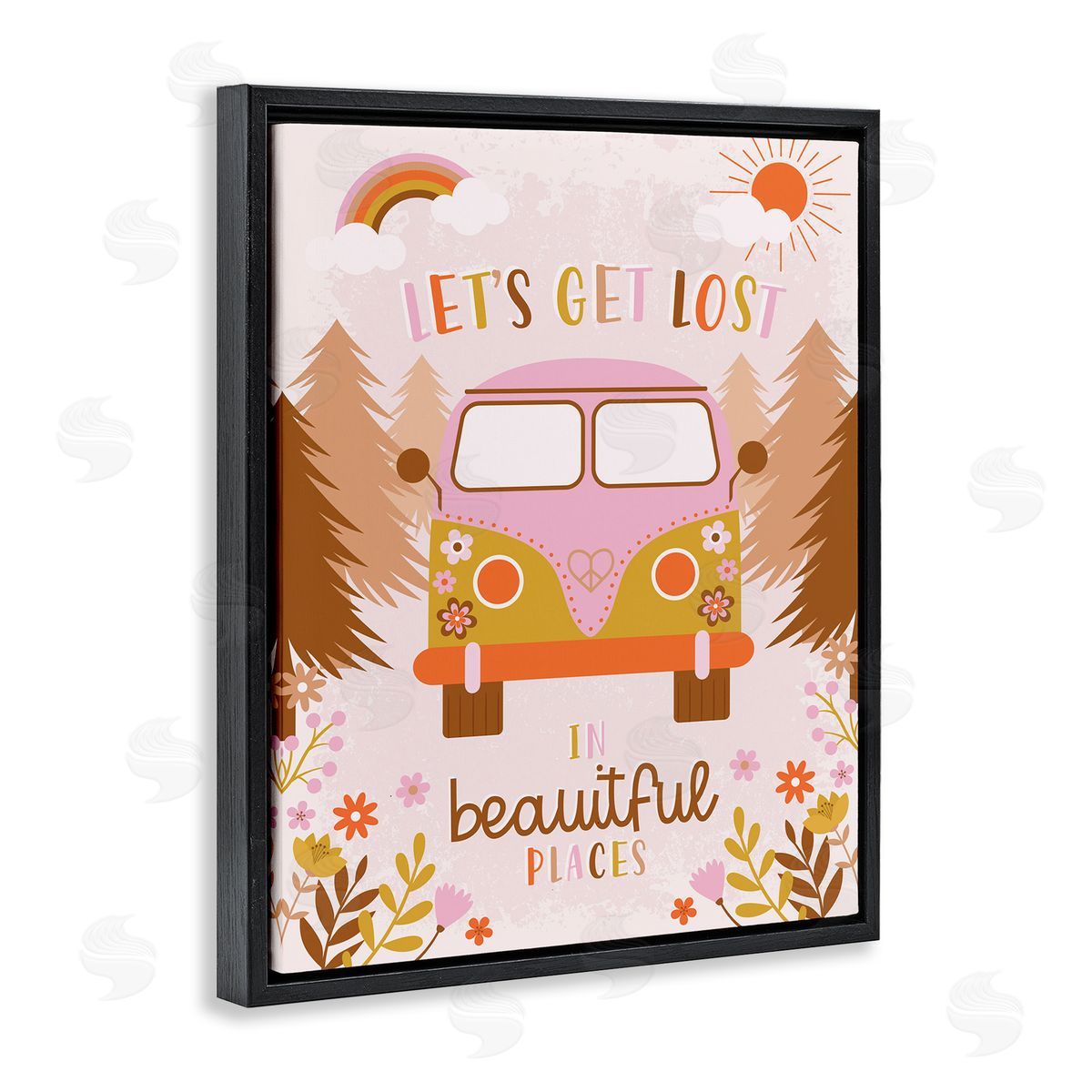 Angela Nickeas Let's Get Lost Phrase Adventure Peace Flowers Van
