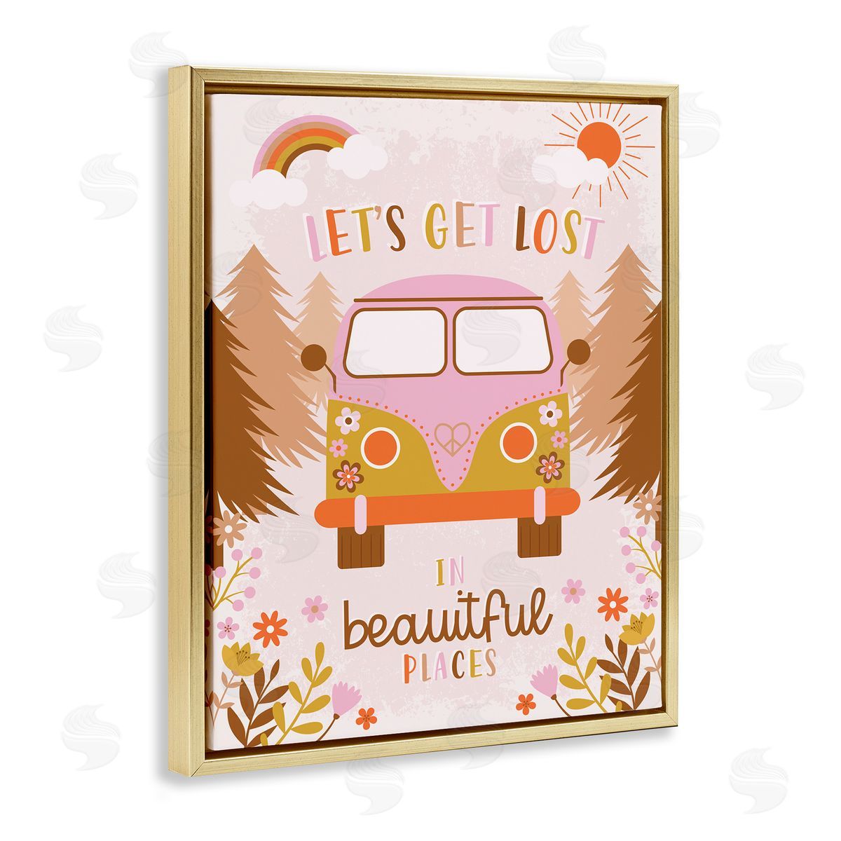Angela Nickeas Let's Get Lost Phrase Adventure Peace Flowers Van