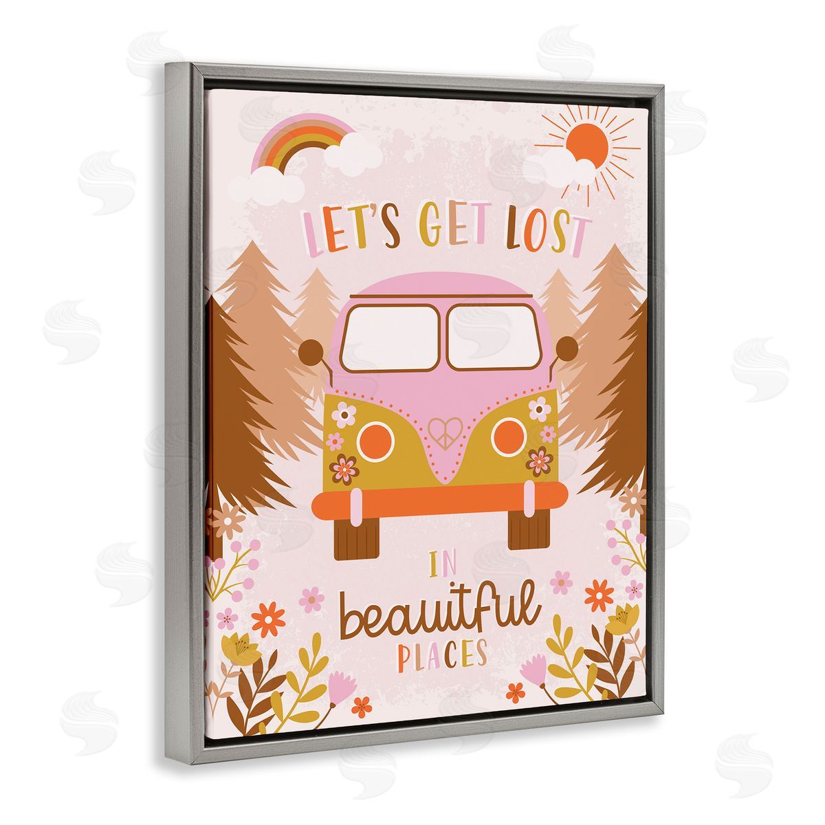 Angela Nickeas Let's Get Lost Phrase Adventure Peace Flowers Van