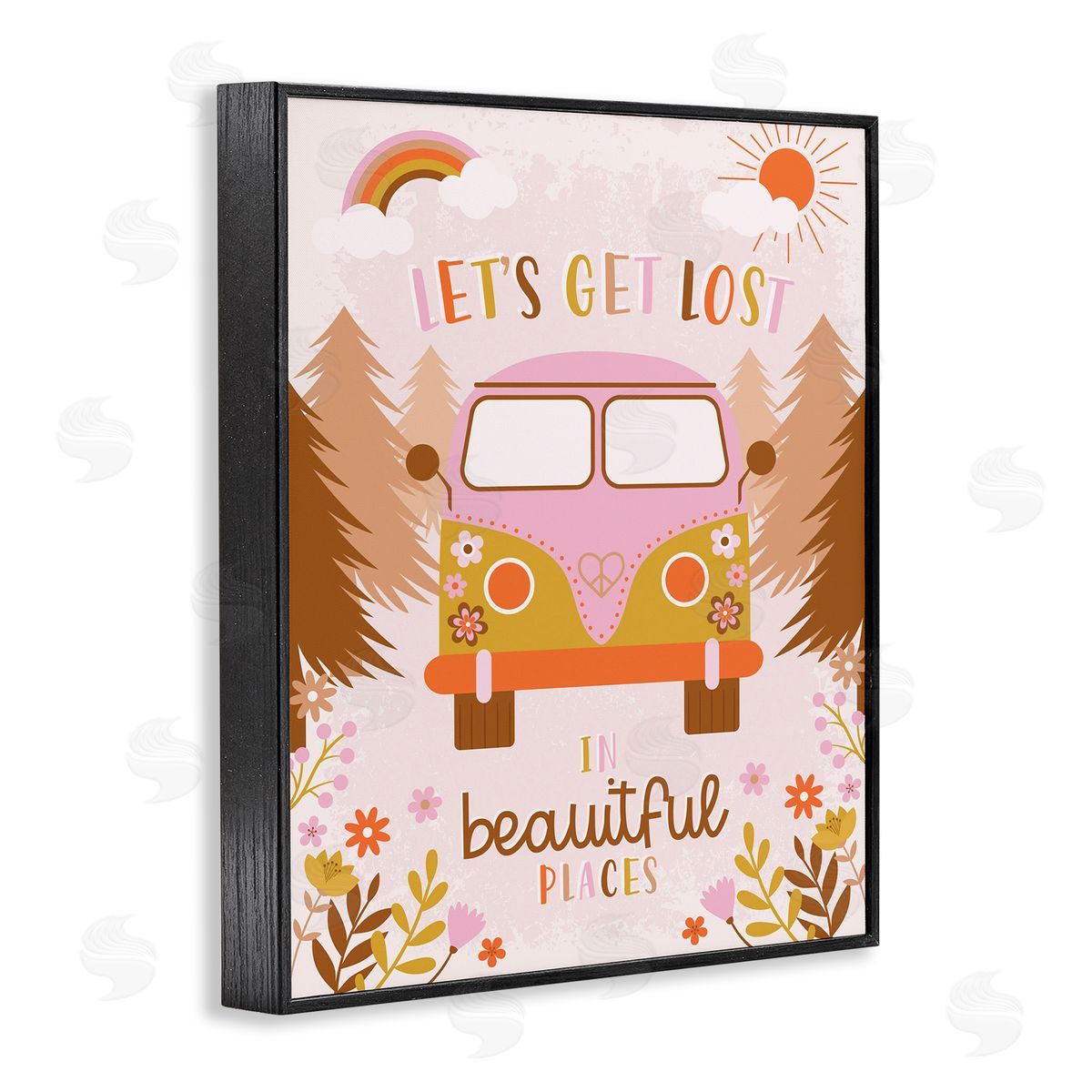 Angela Nickeas Let's Get Lost Phrase Adventure Peace Flowers Van