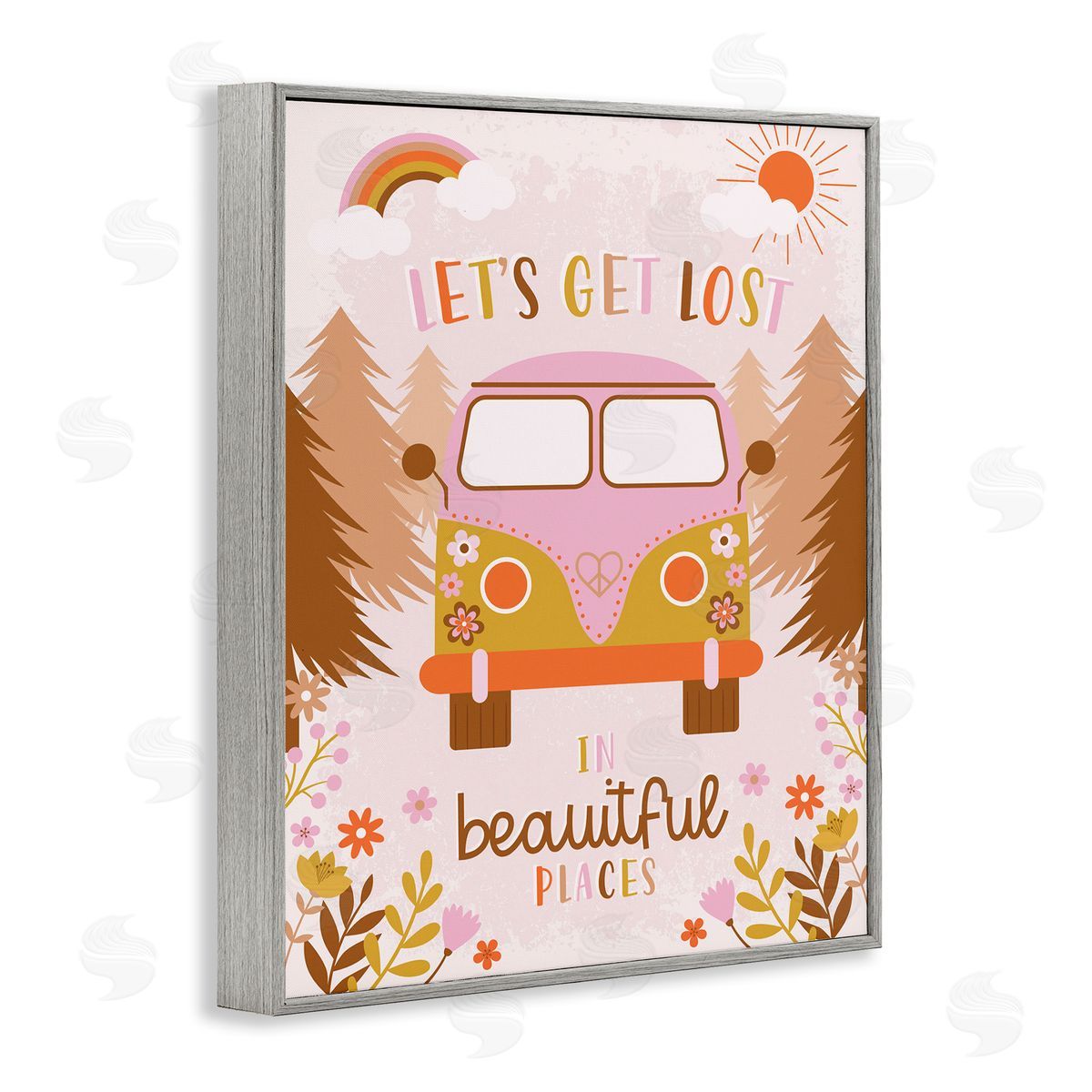 Angela Nickeas Let's Get Lost Phrase Adventure Peace Flowers Van