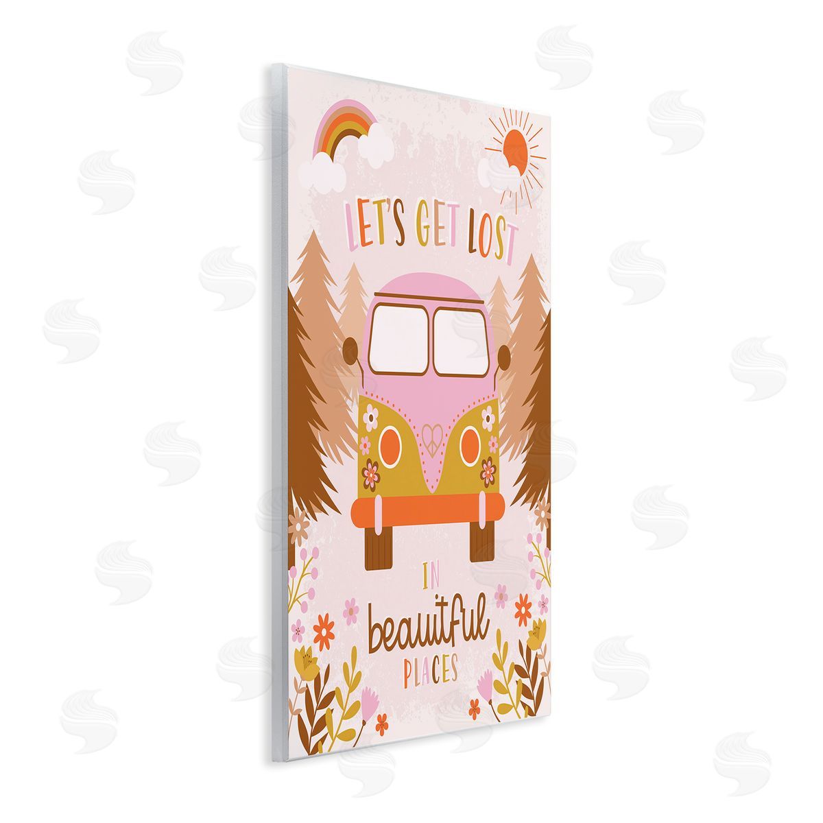 Angela Nickeas Let's Get Lost Phrase Adventure Peace Flowers Van