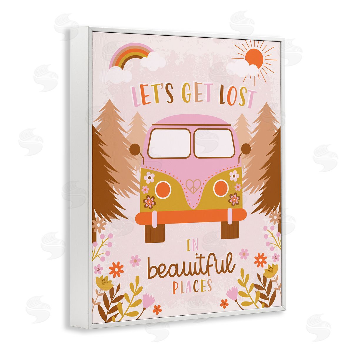 Angela Nickeas Let's Get Lost Phrase Adventure Peace Flowers Van