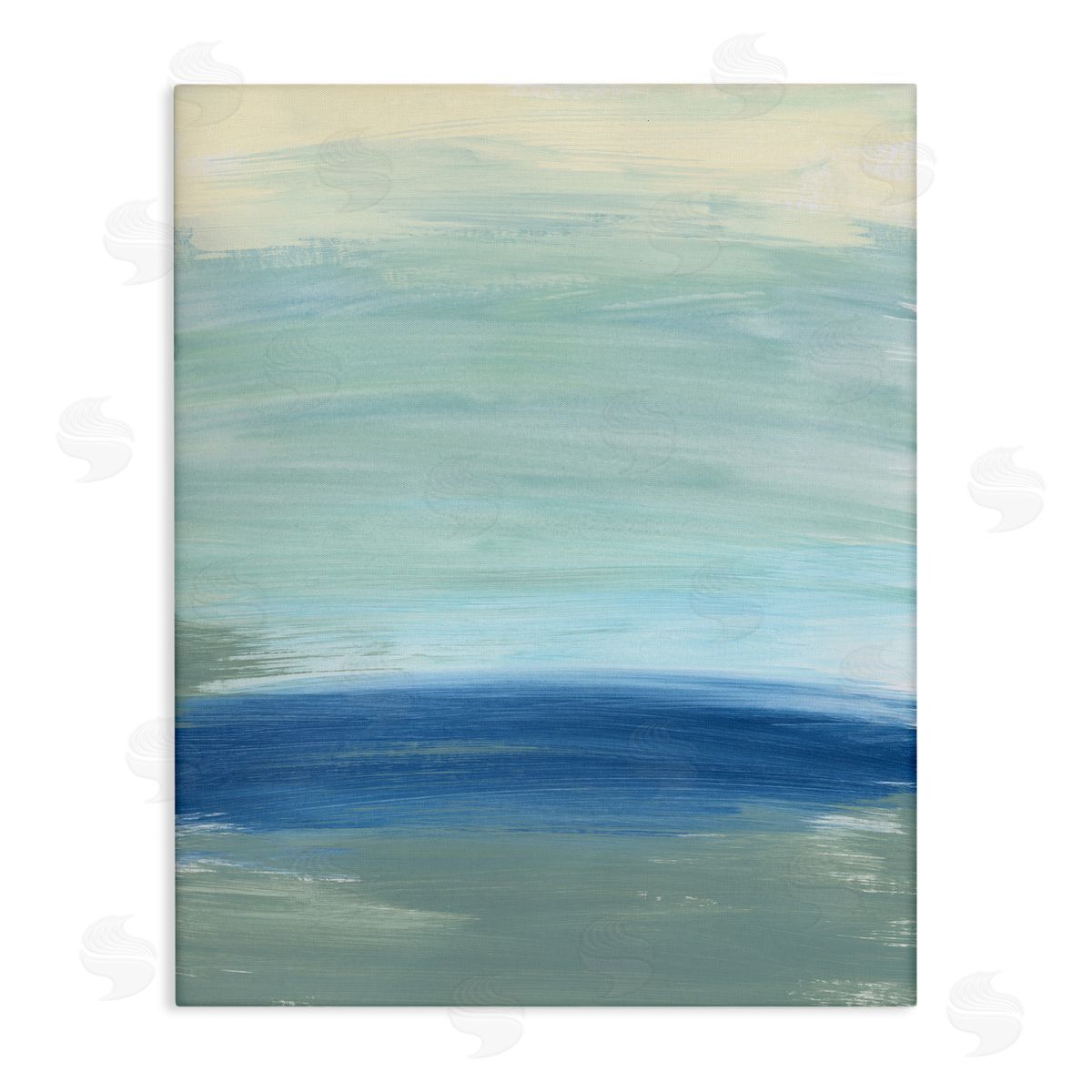 Bronwyn Baker Abstract Nautical Wave Inspiration Fluid Blue Waves