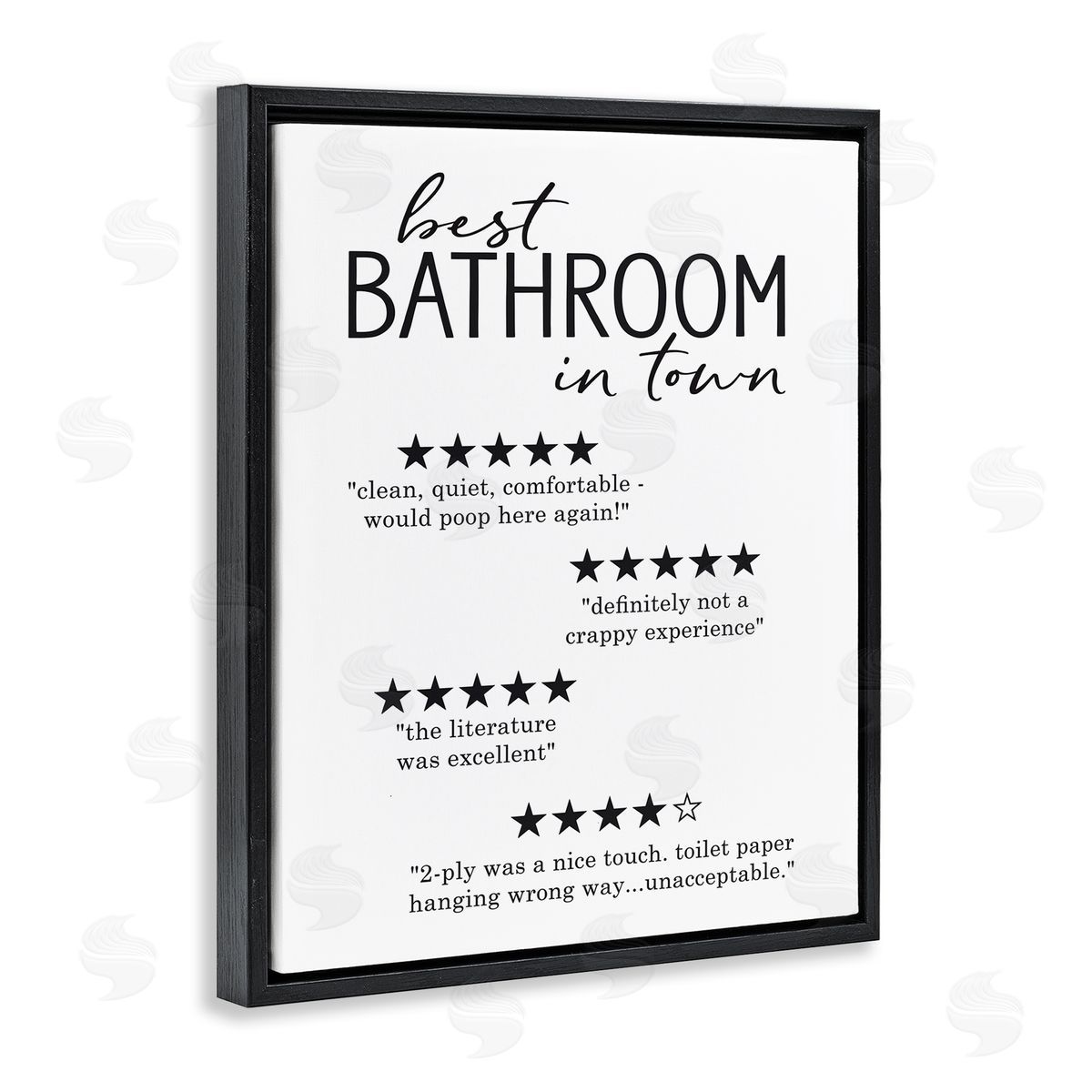 Lettered and Lined Best Bathroom Five Star Reviews Funny Bath Phrases