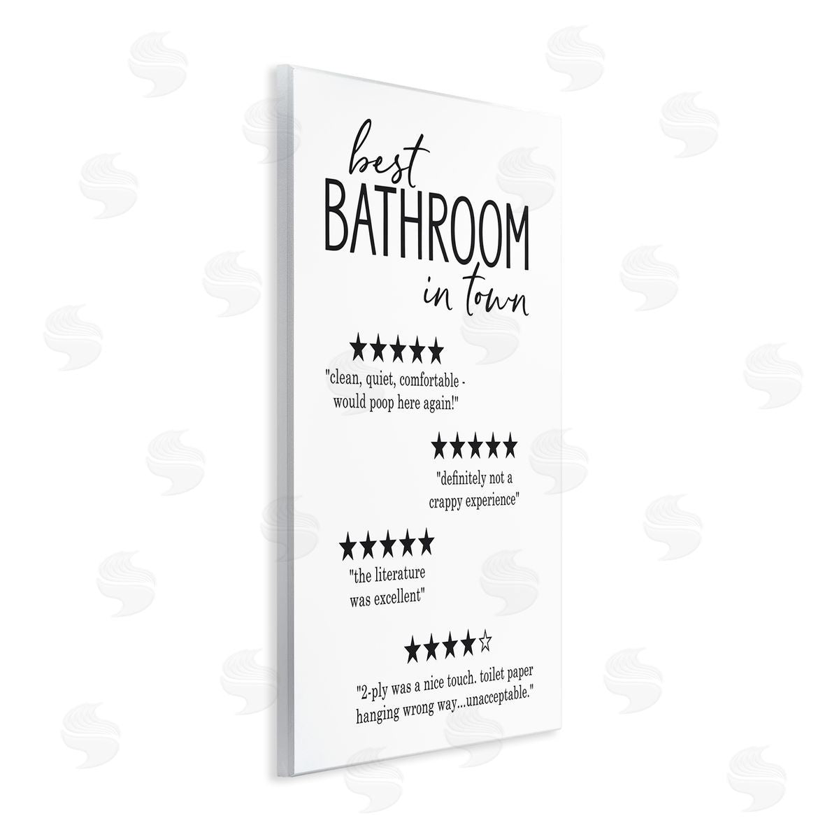 Lettered and Lined Best Bathroom Five Star Reviews Funny Bath Phrases