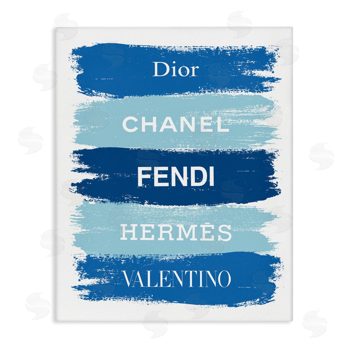 Martina Pavlova Blue Denim Brush Strokes Glam Fashion Phrases