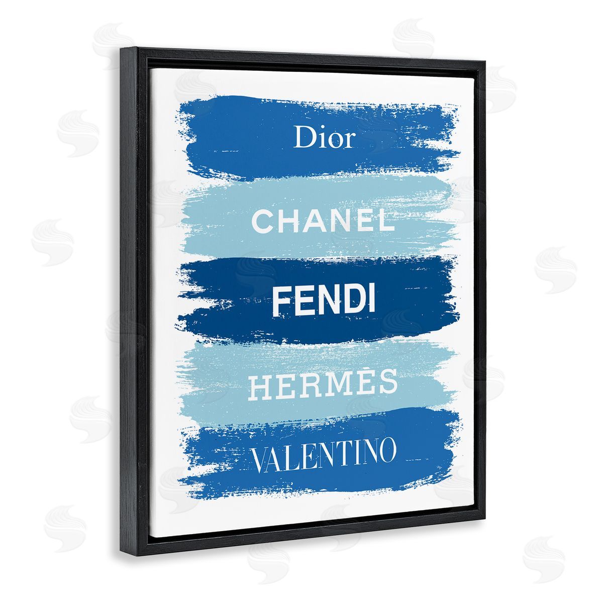 Martina Pavlova Blue Denim Brush Strokes Glam Fashion Phrases